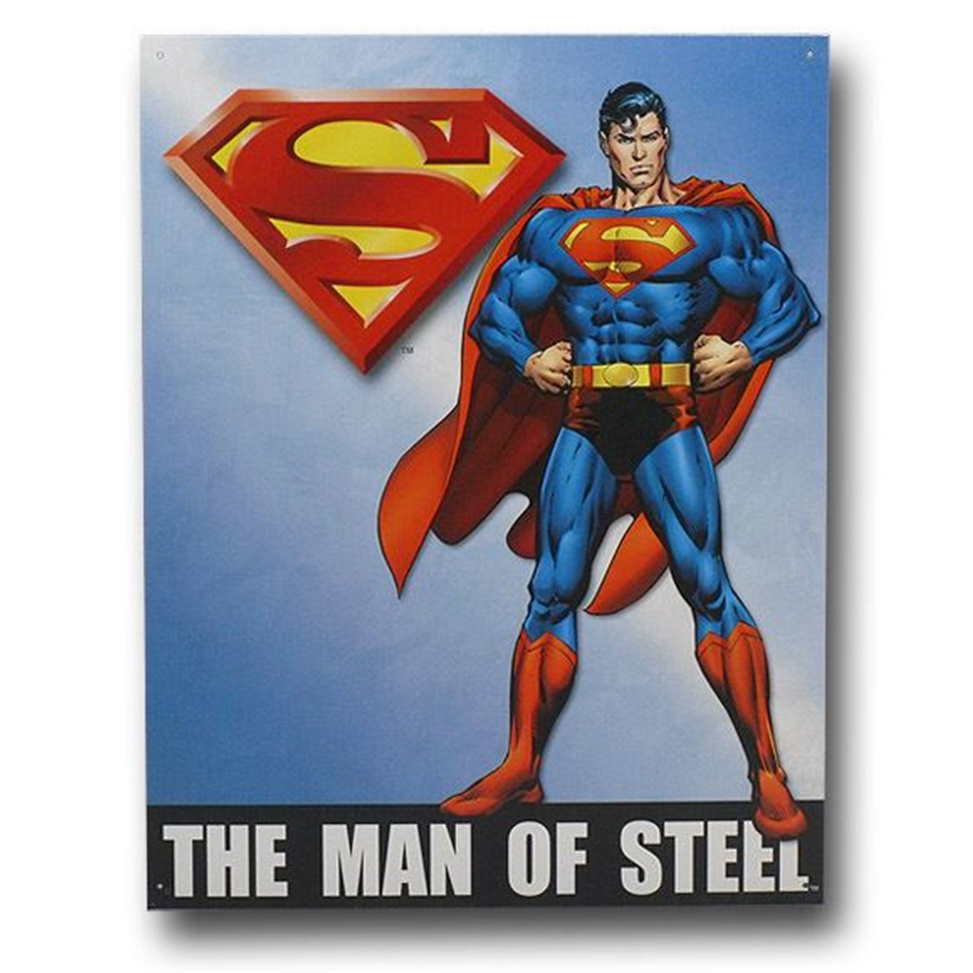 Superman Man Of Steel Tin Poster Sign