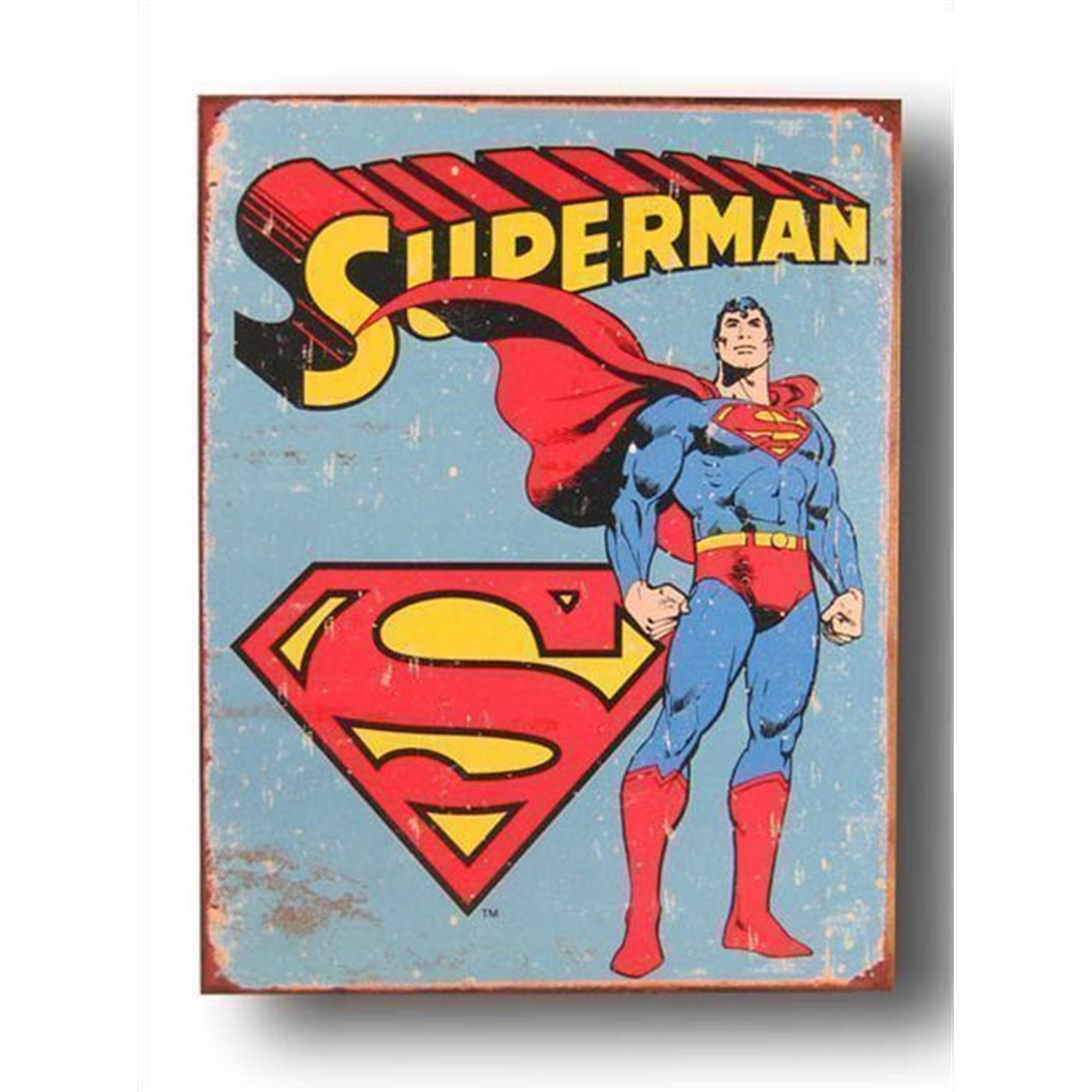 Superman Tin Standing Poster Sign
