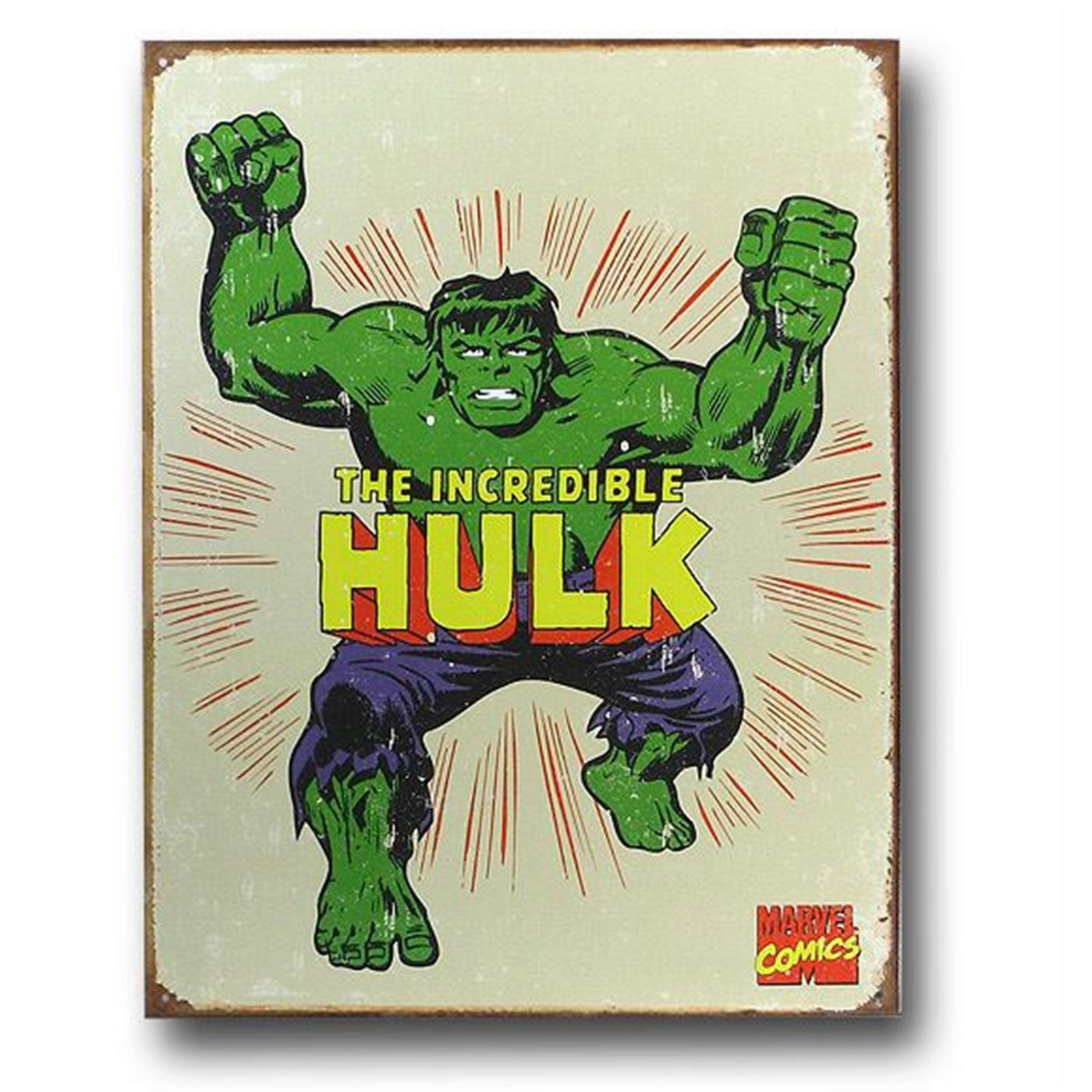 The Hulk Vintage Tin Poster Sign
