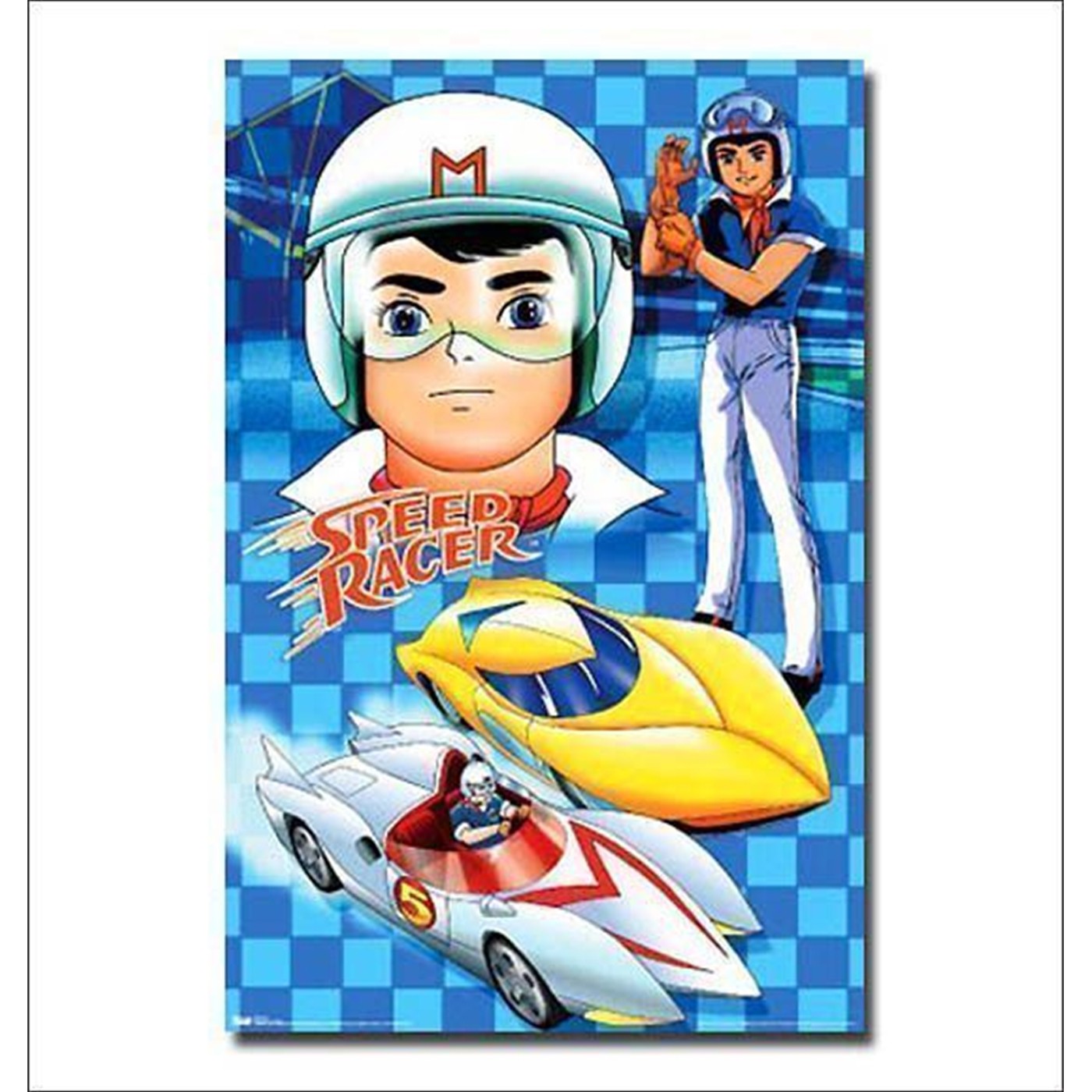 Speed Racer Classic Checkered Wall Poster