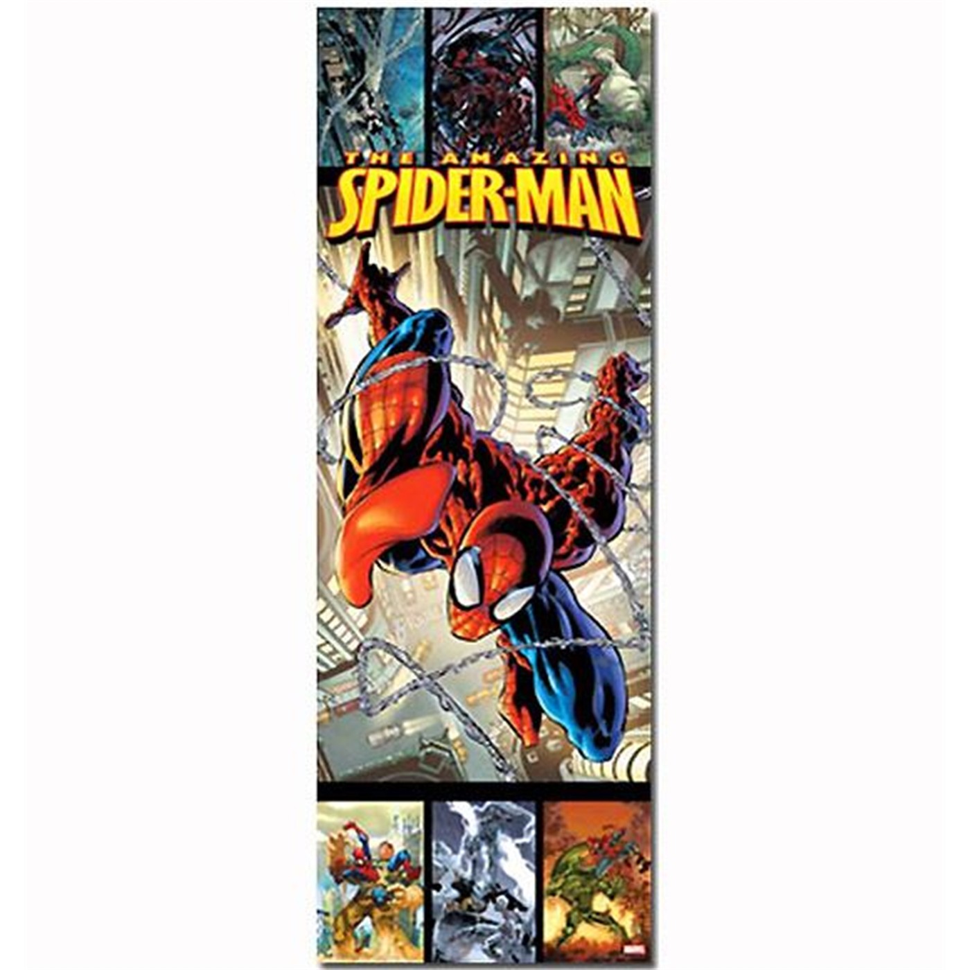 Spiderman City Swinging Door Poster