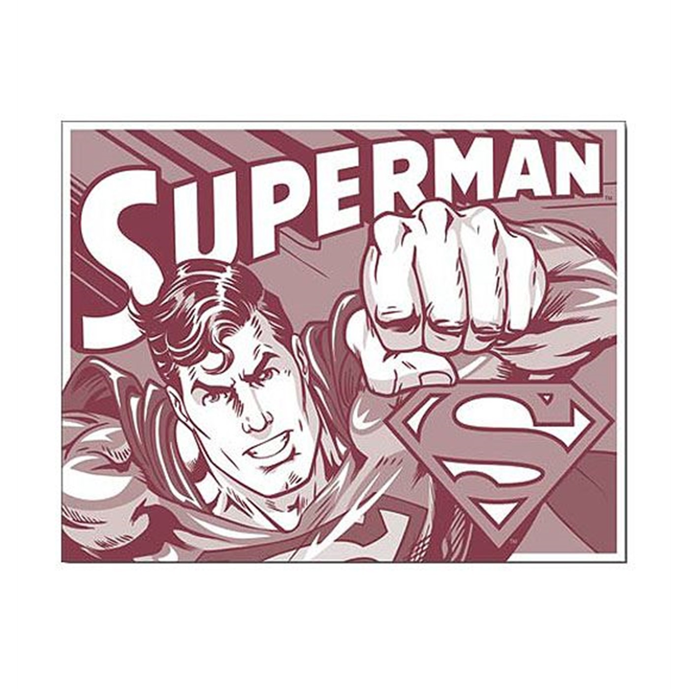 Superman Duotone Tin Sign