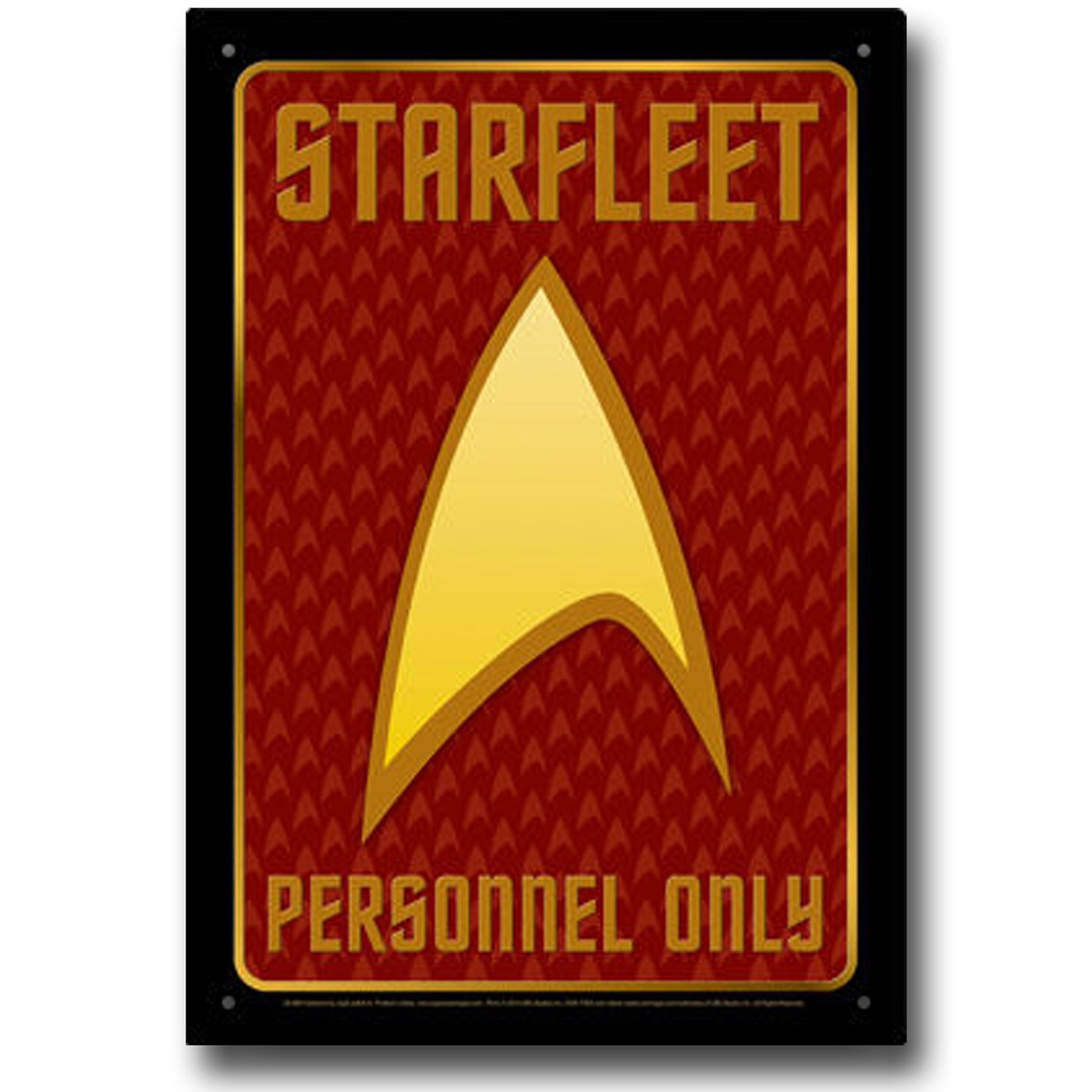 Star Trek Starfleet Tin Sign