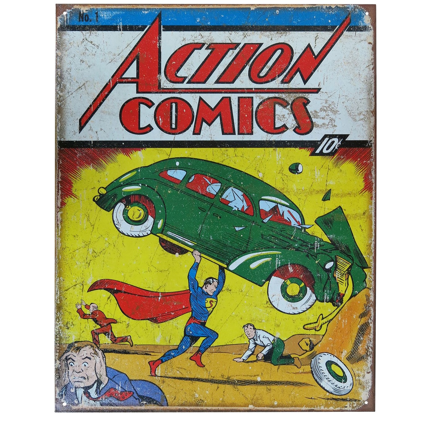 Superman Action Comics #1 Tin Sign