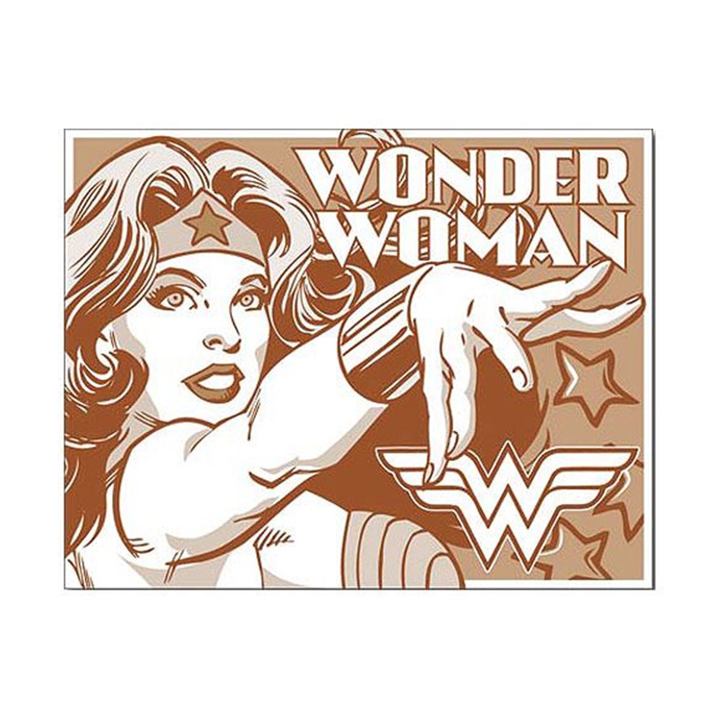 Wonder Woman Duotone Tin Sign