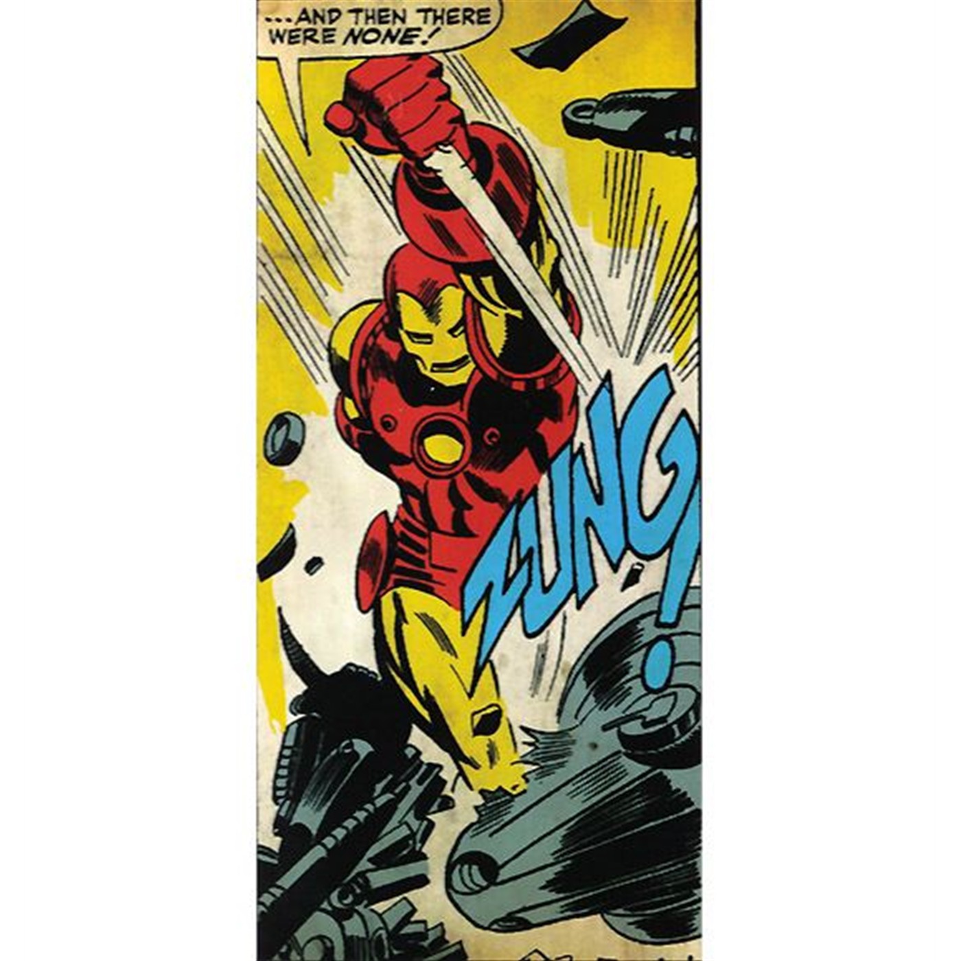 Iron Man There Were None Comic Panel Matted Print