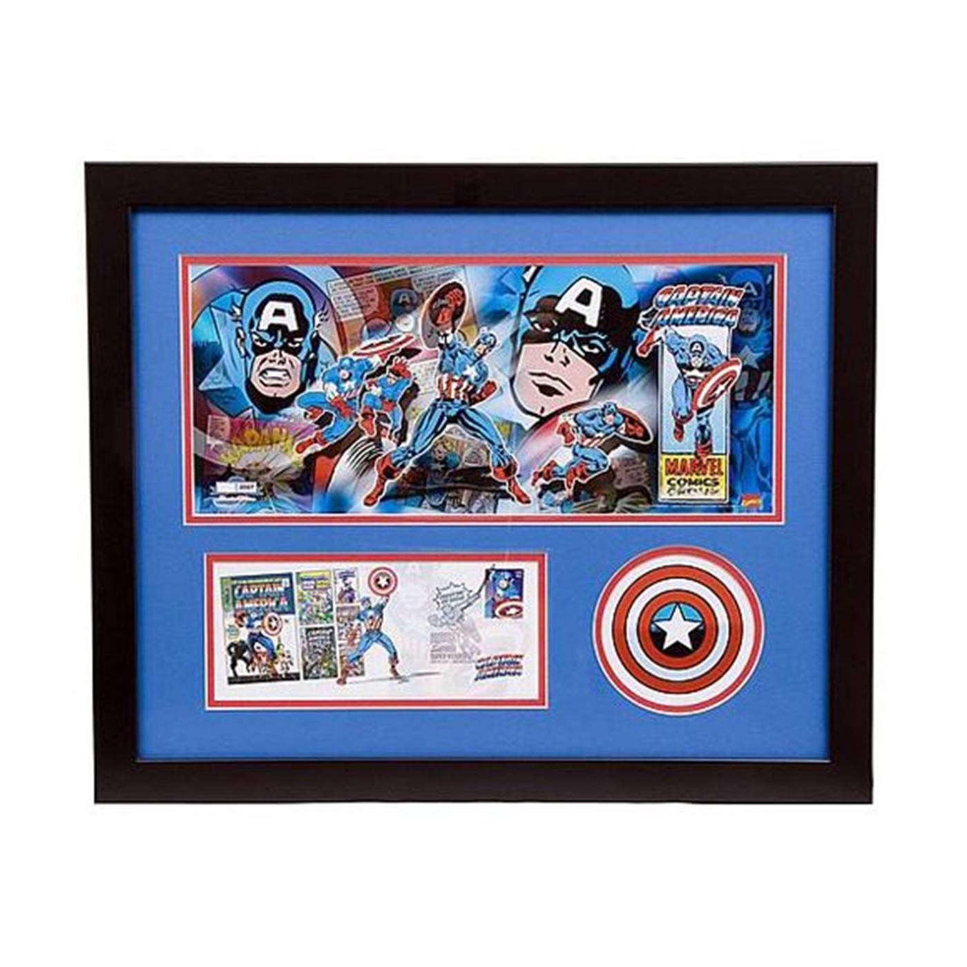 Captain America Limited Ed 18x22 Framed Lithograph