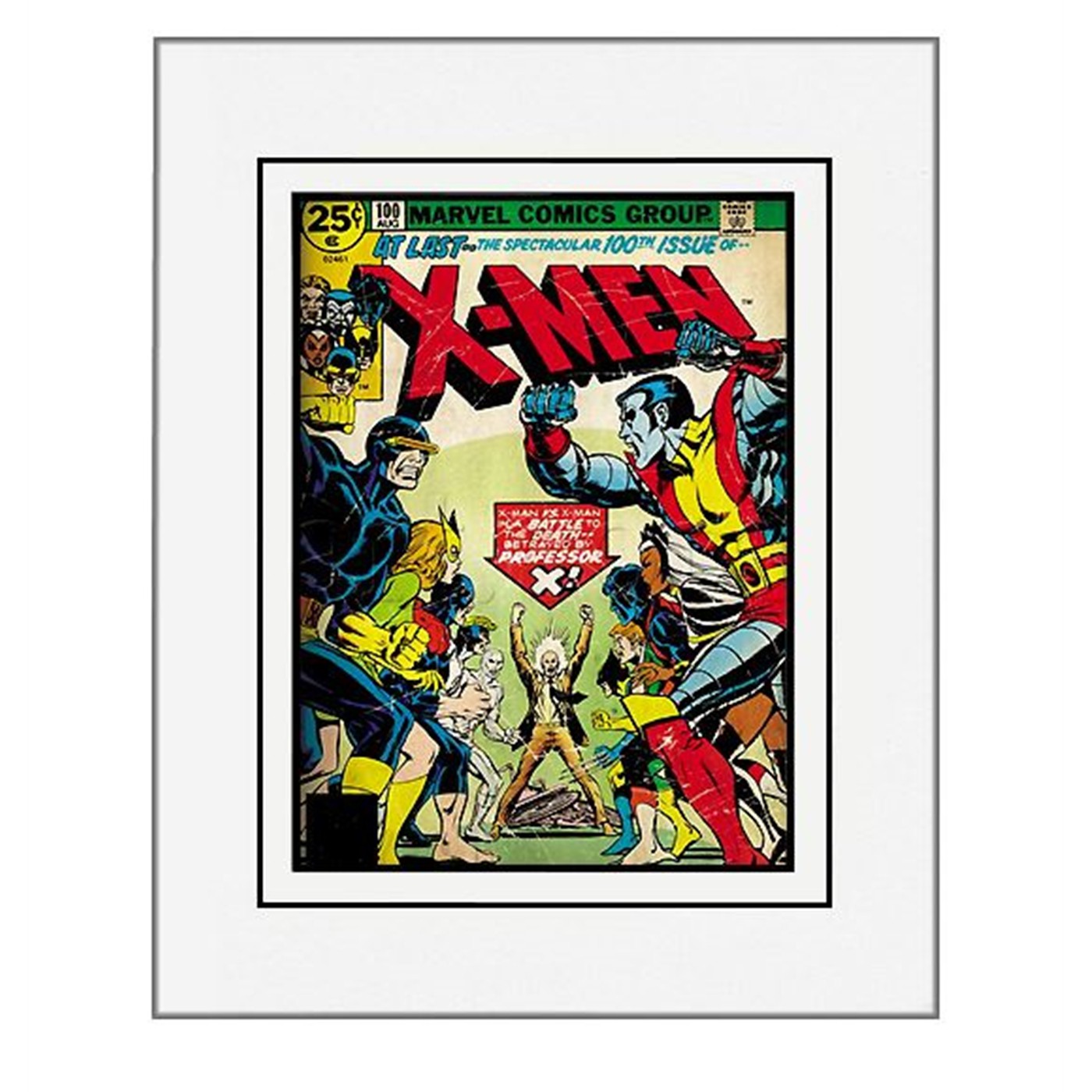 X-Men Issue #100 Cover 11x14 Matted Print