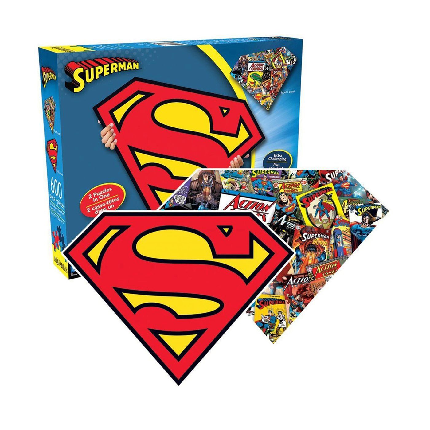 Superman Symbol 600pc Double-Sided Puzzle