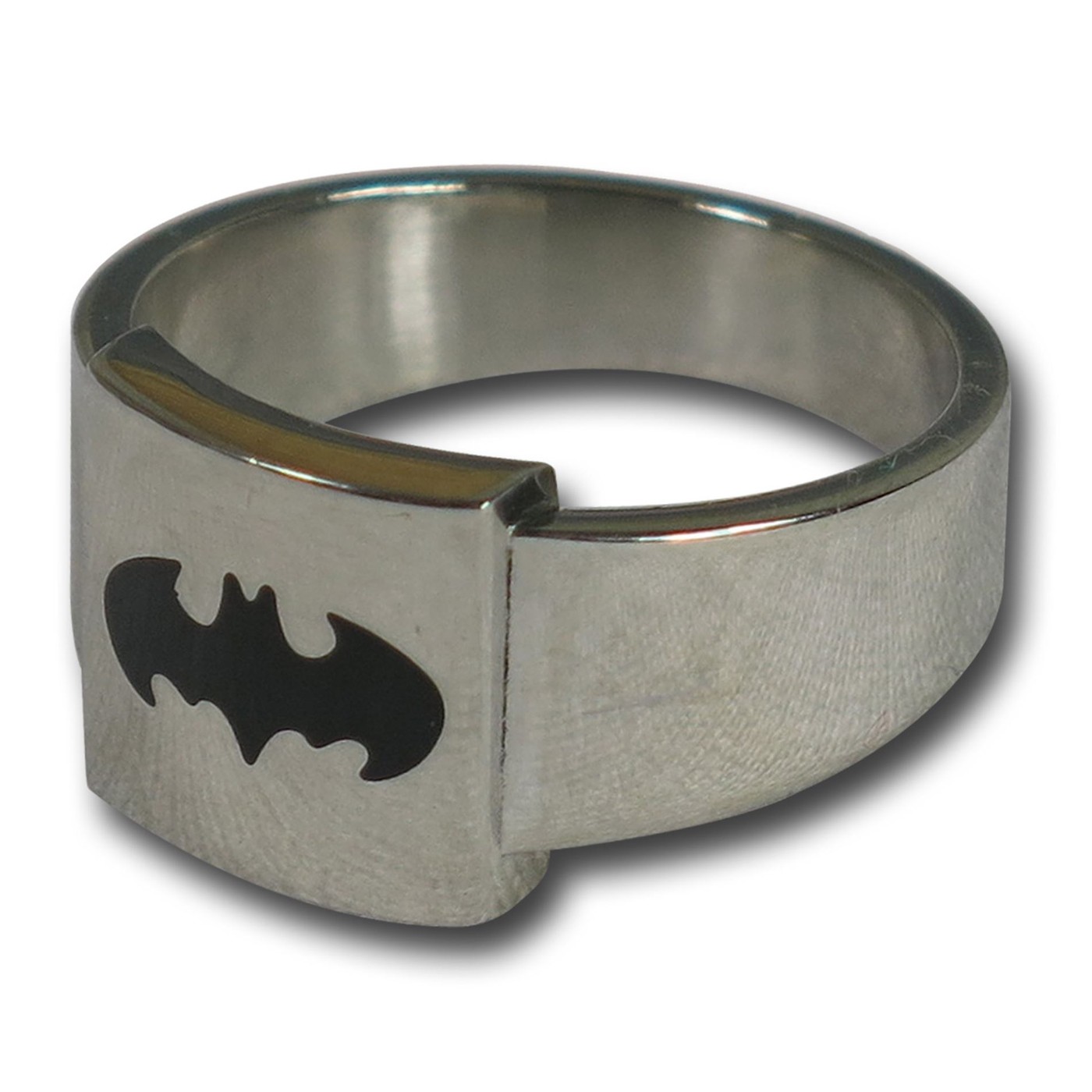 Batman Black Square Symbol Ring