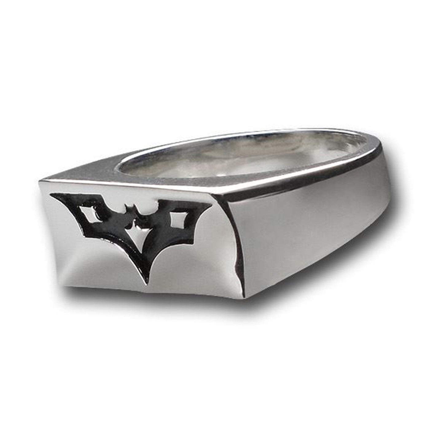 Batman Dark Knight Symbol Slim Stainless Steel Ring