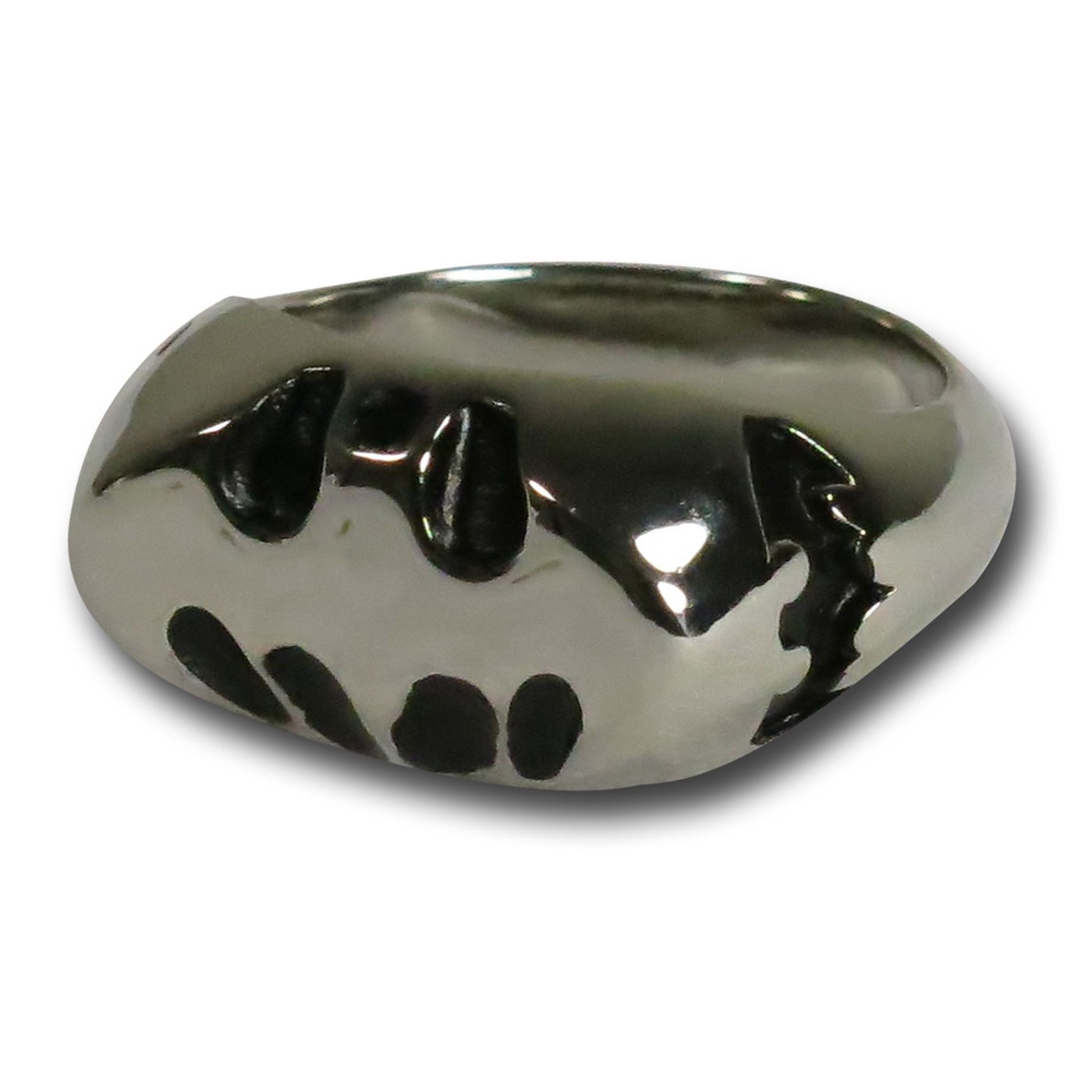 Batman Silver 3D Symbol Ring
