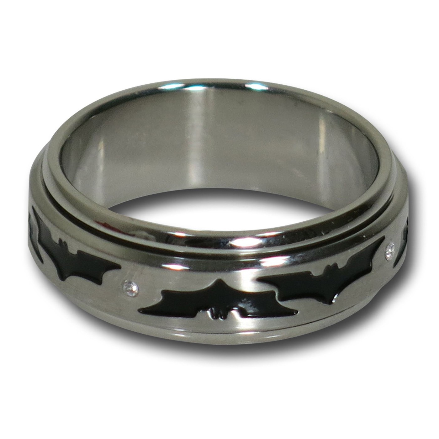 Batman Symbols & Gems Spinner Ring