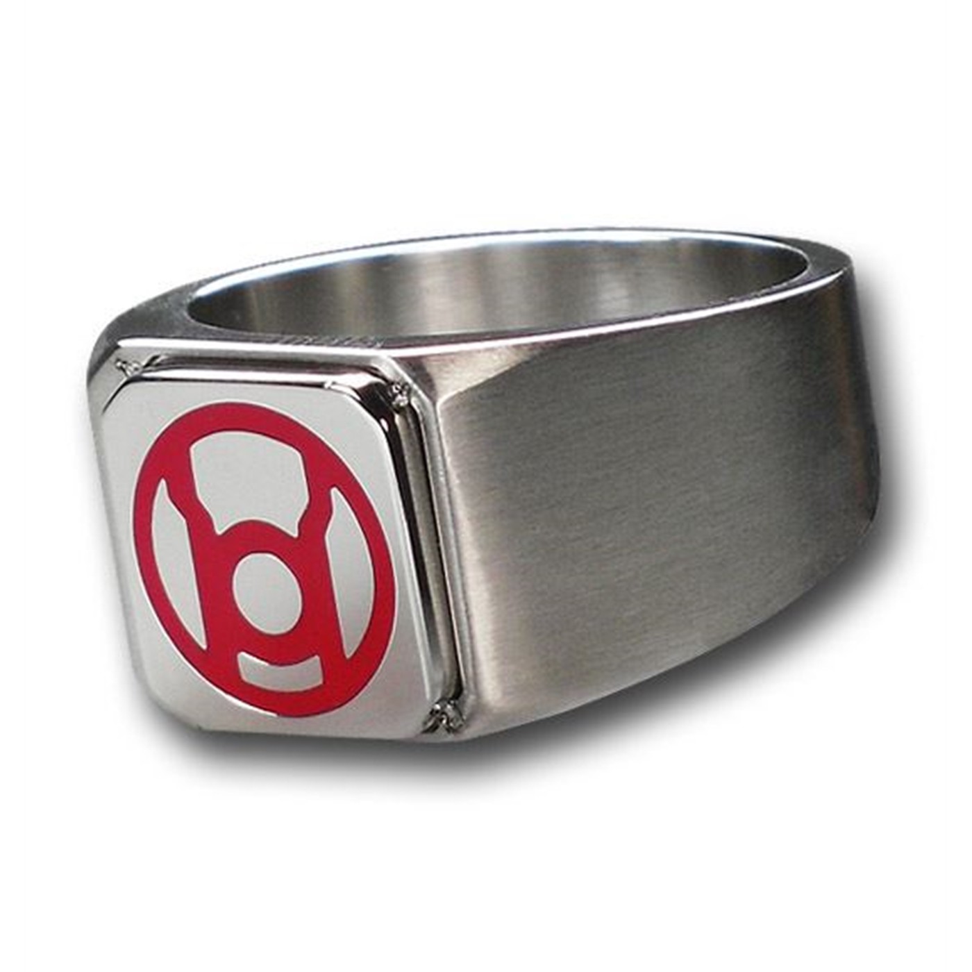 Red Lantern Symbol Stainless Steel Ring