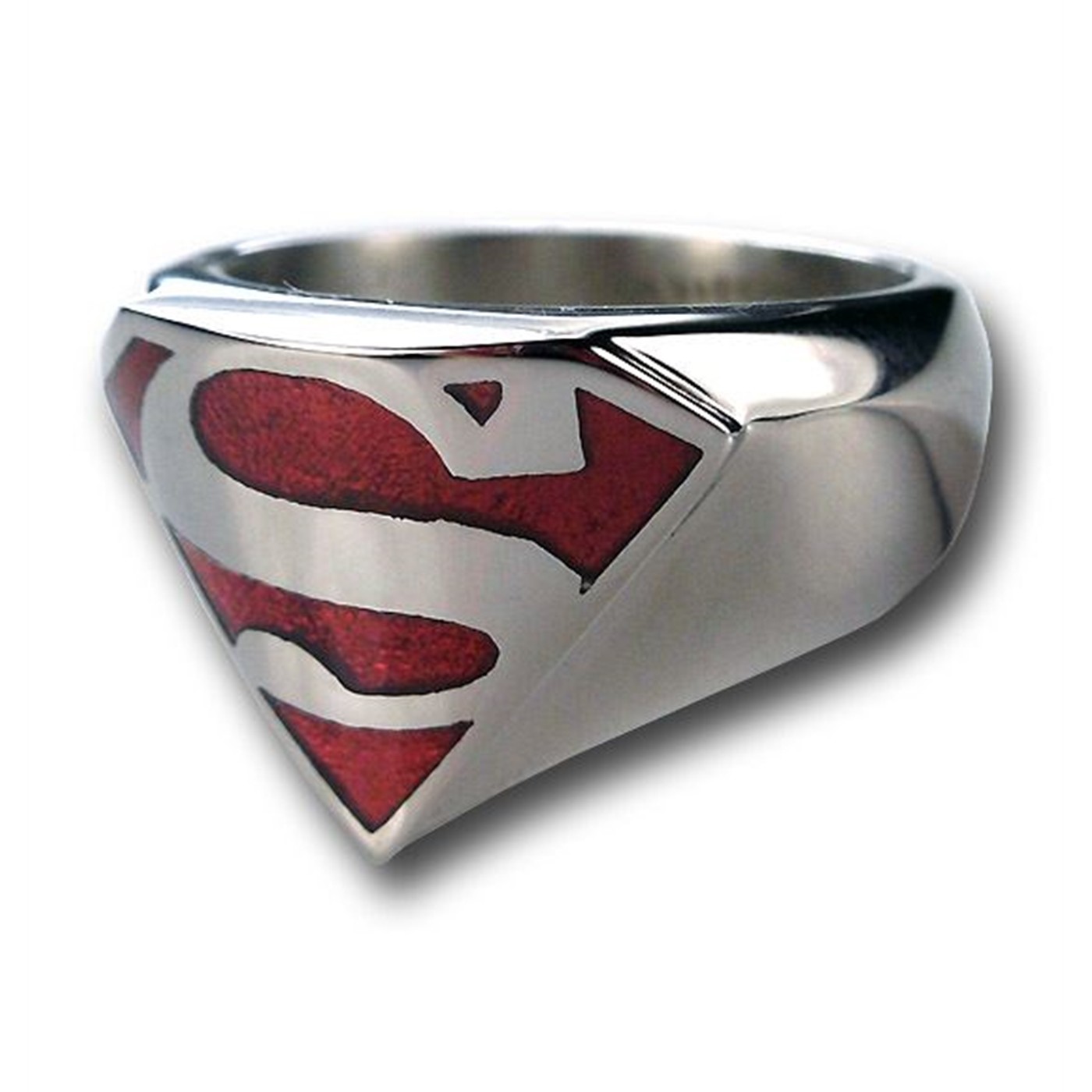 Superman Translucent Stainless Steel Ring