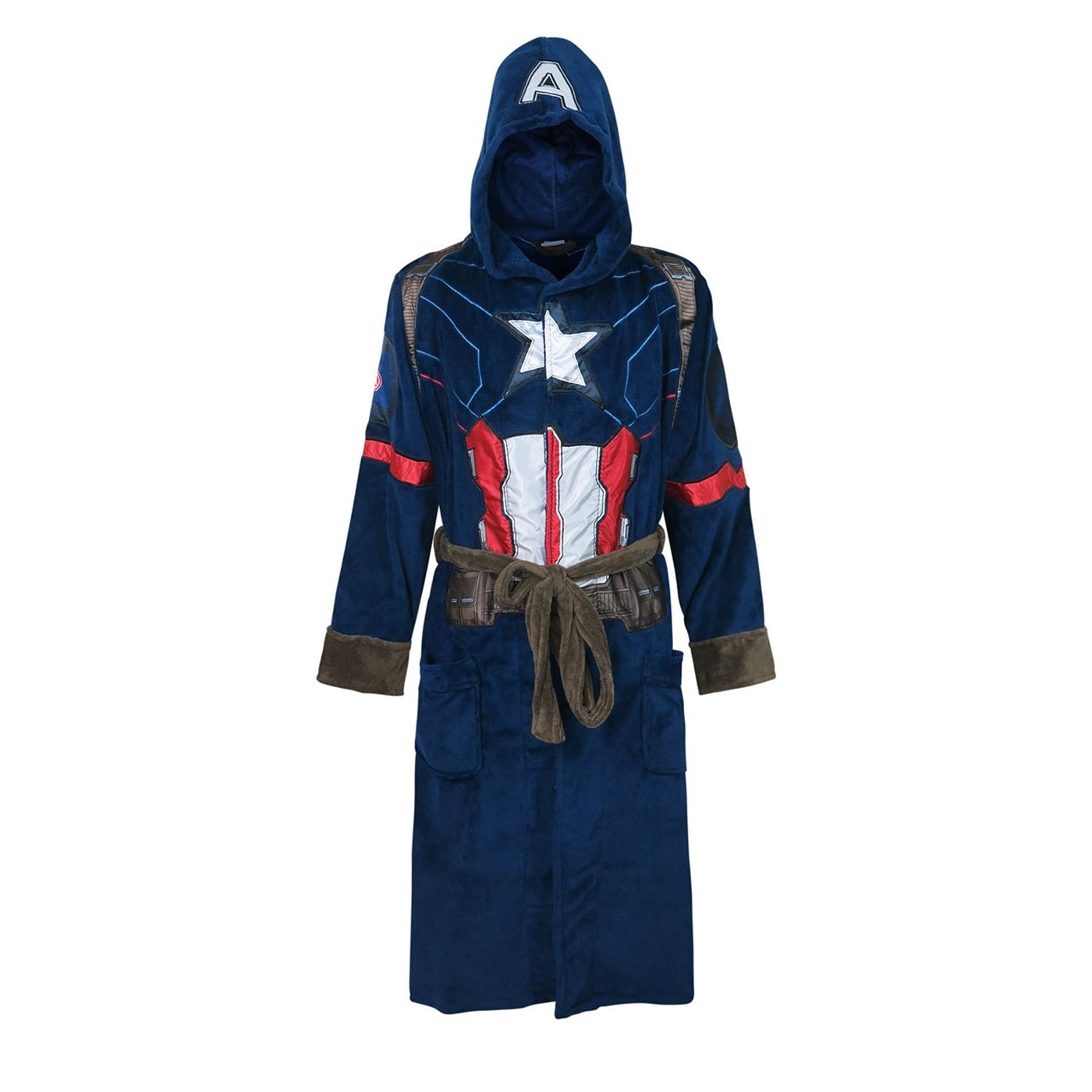 Captain America Costume Fleece Bathrobe