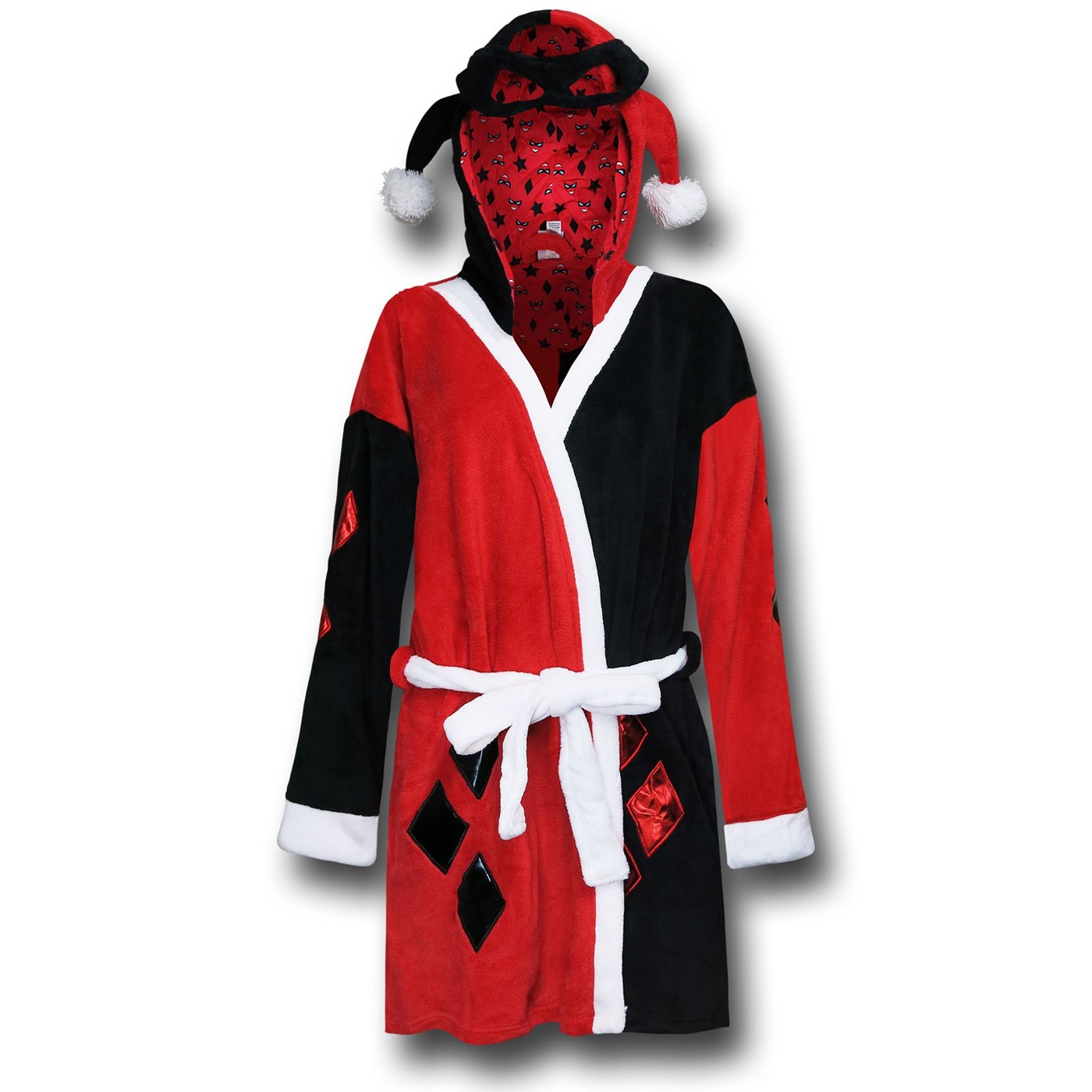 Harley Quinn Robe Cosplay Suicide Squad Cosplay Costume Hooded Bathrobe Plush