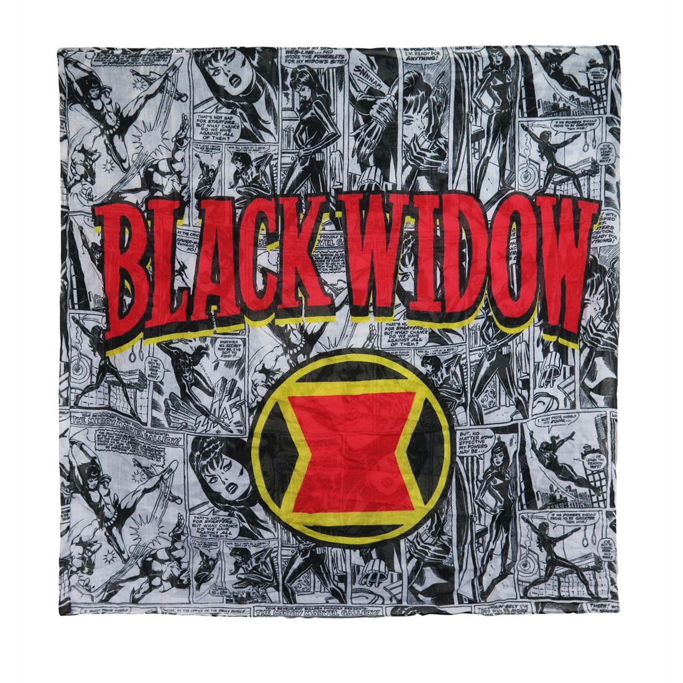 Black Widow Comic Strip Infinity Scarf