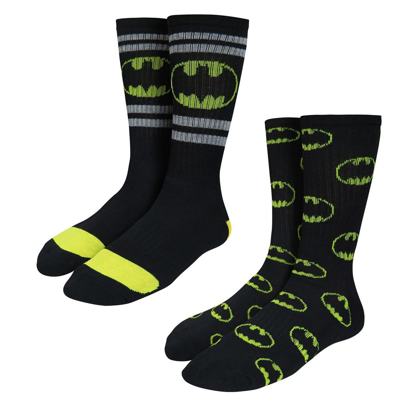 Batman Symbols Athletic Kids Sock 2 Pack