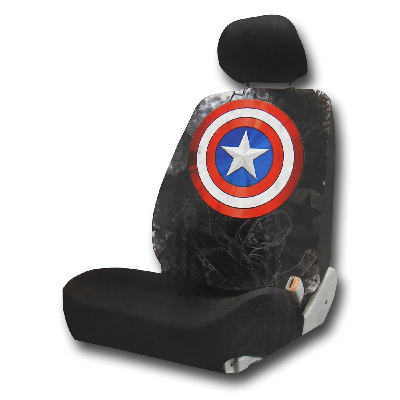 Captain America Low Back Seat Cover