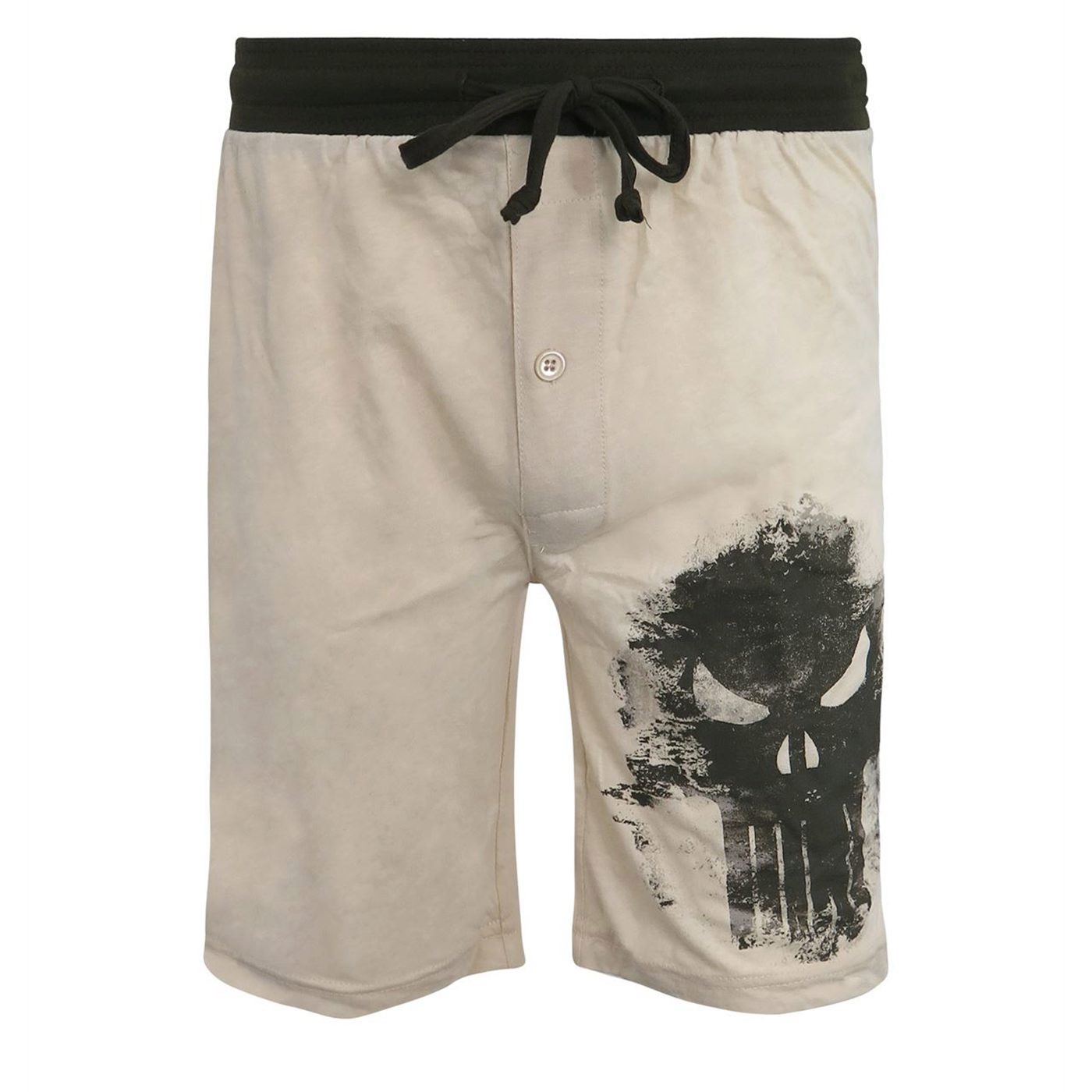 Punisher Faded Skull Men's Jersey Pajama Shorts
