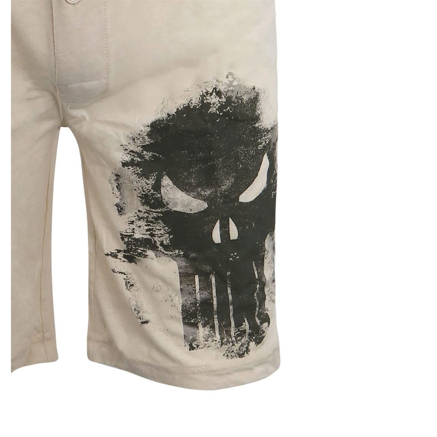 Punisher Faded Skull Men's Jersey Pajama Shorts