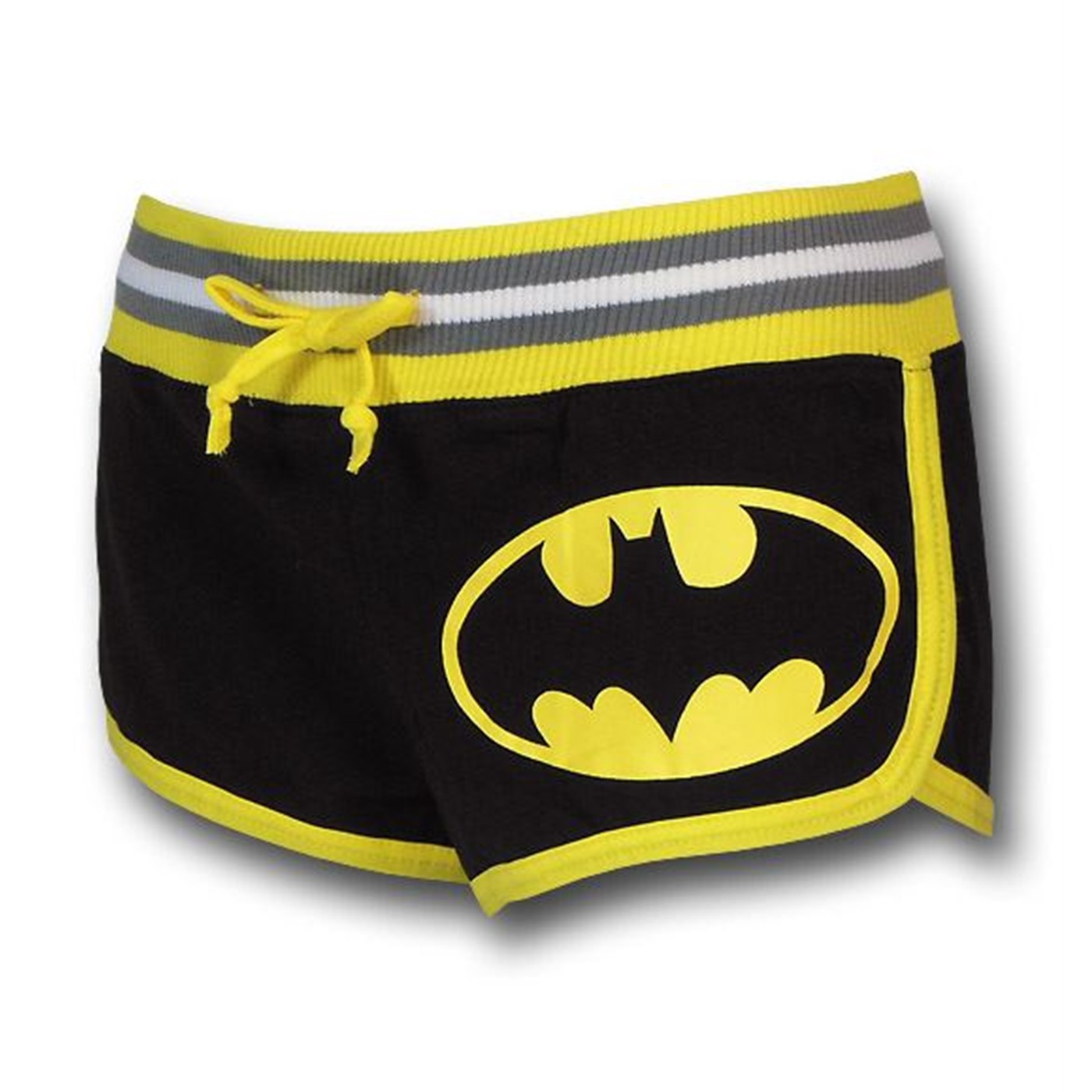 Batman Women's Striped Logo Short Shorts