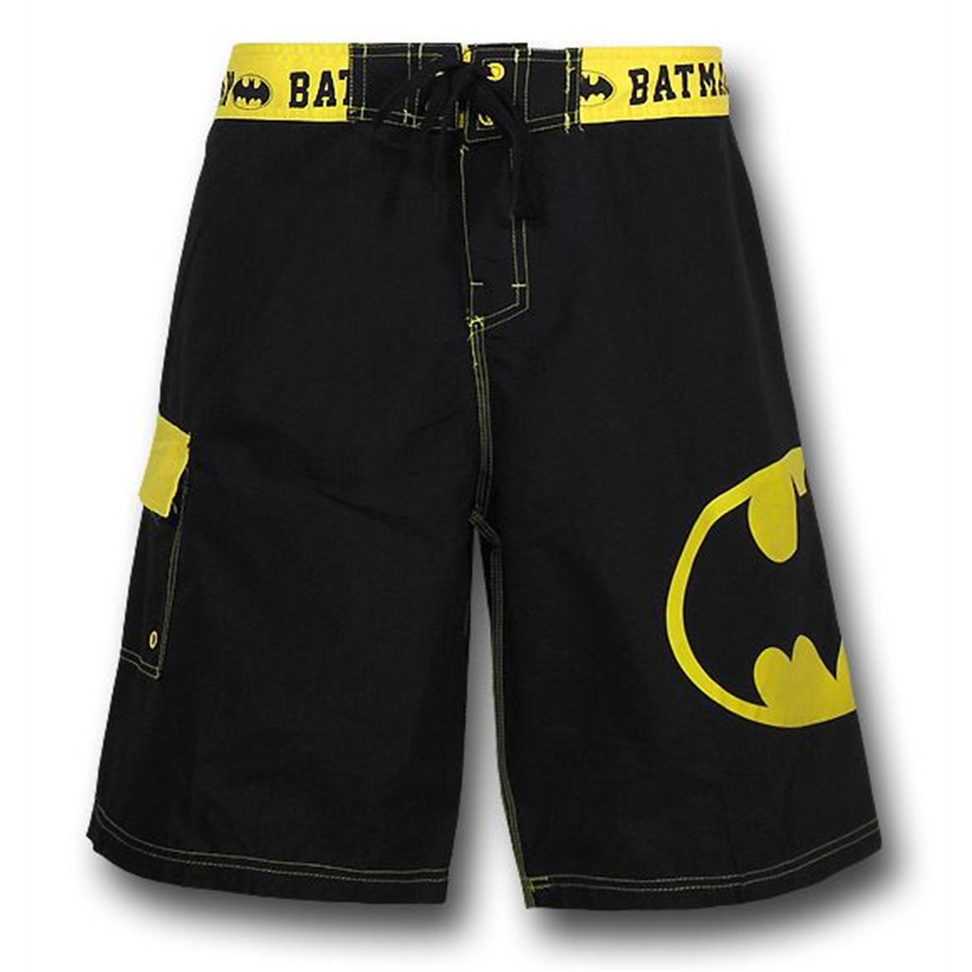 Batman Symbol Black Board Shorts