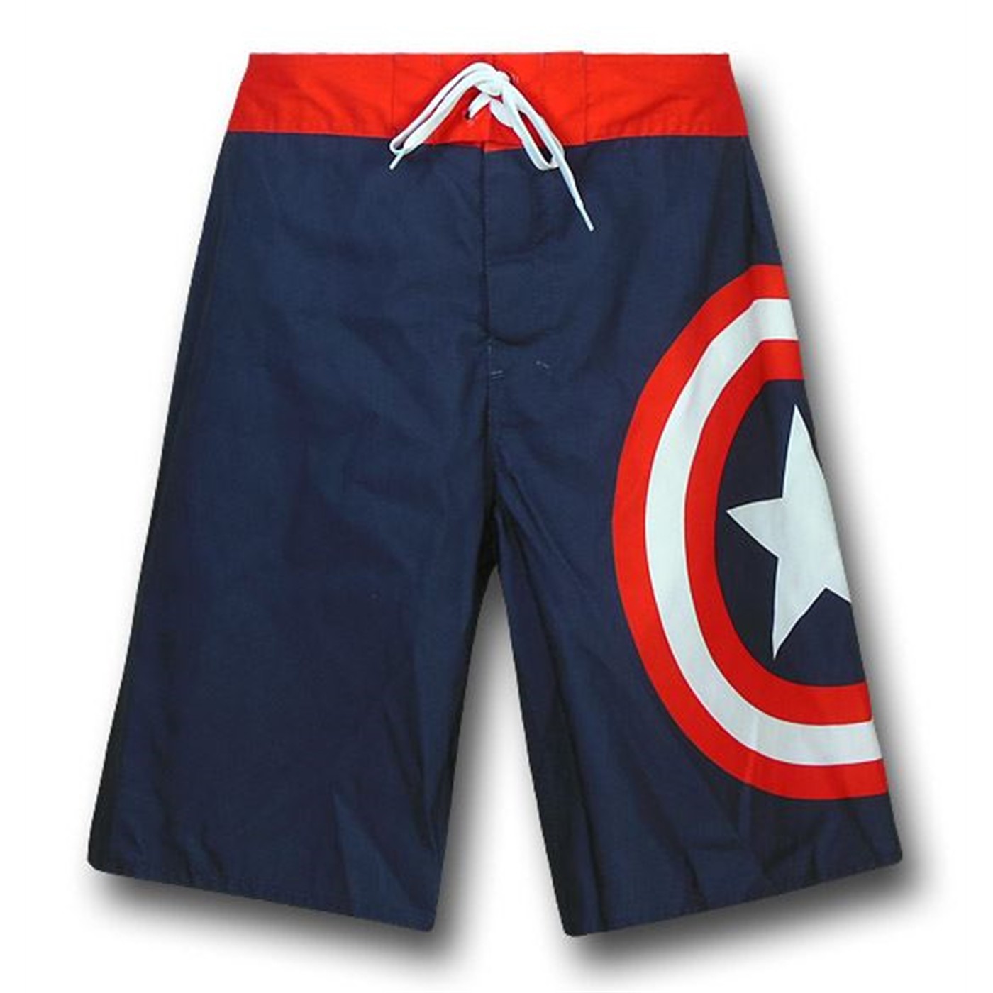 Captain America Shield Navy Board Shorts