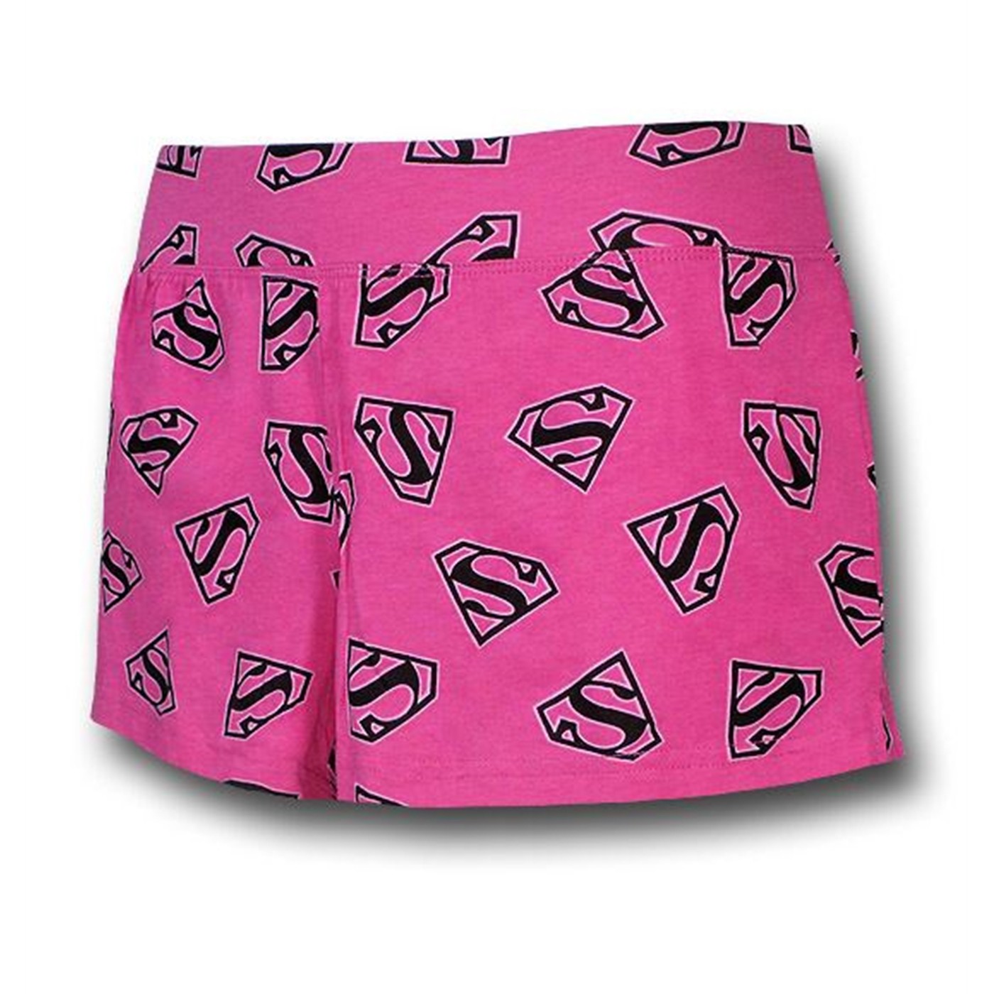 Supergirl Pink Symbol Sleep Shorts