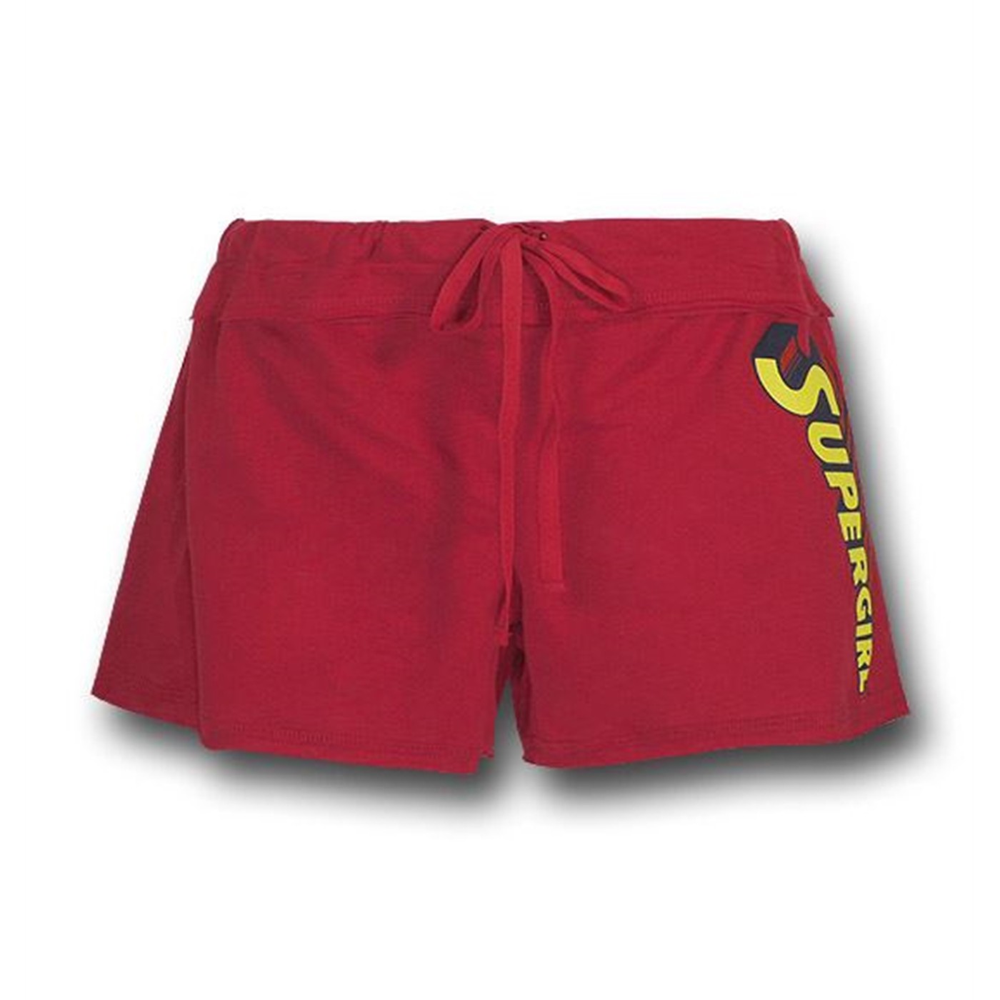 Supergirl Logo Red Athlete Jr Womens Shorts