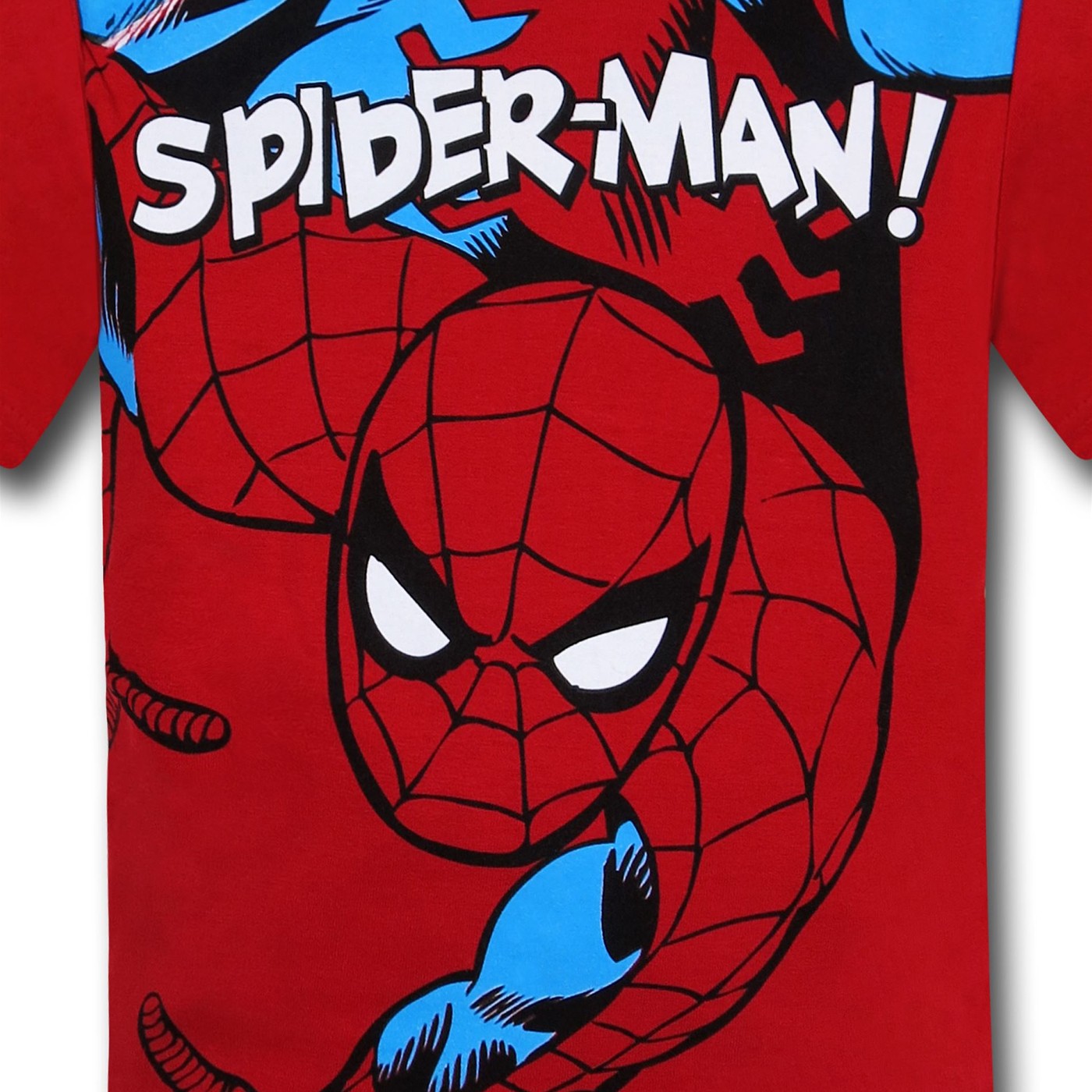 Spiderman Kids Shirt & Plaid Shorts Set