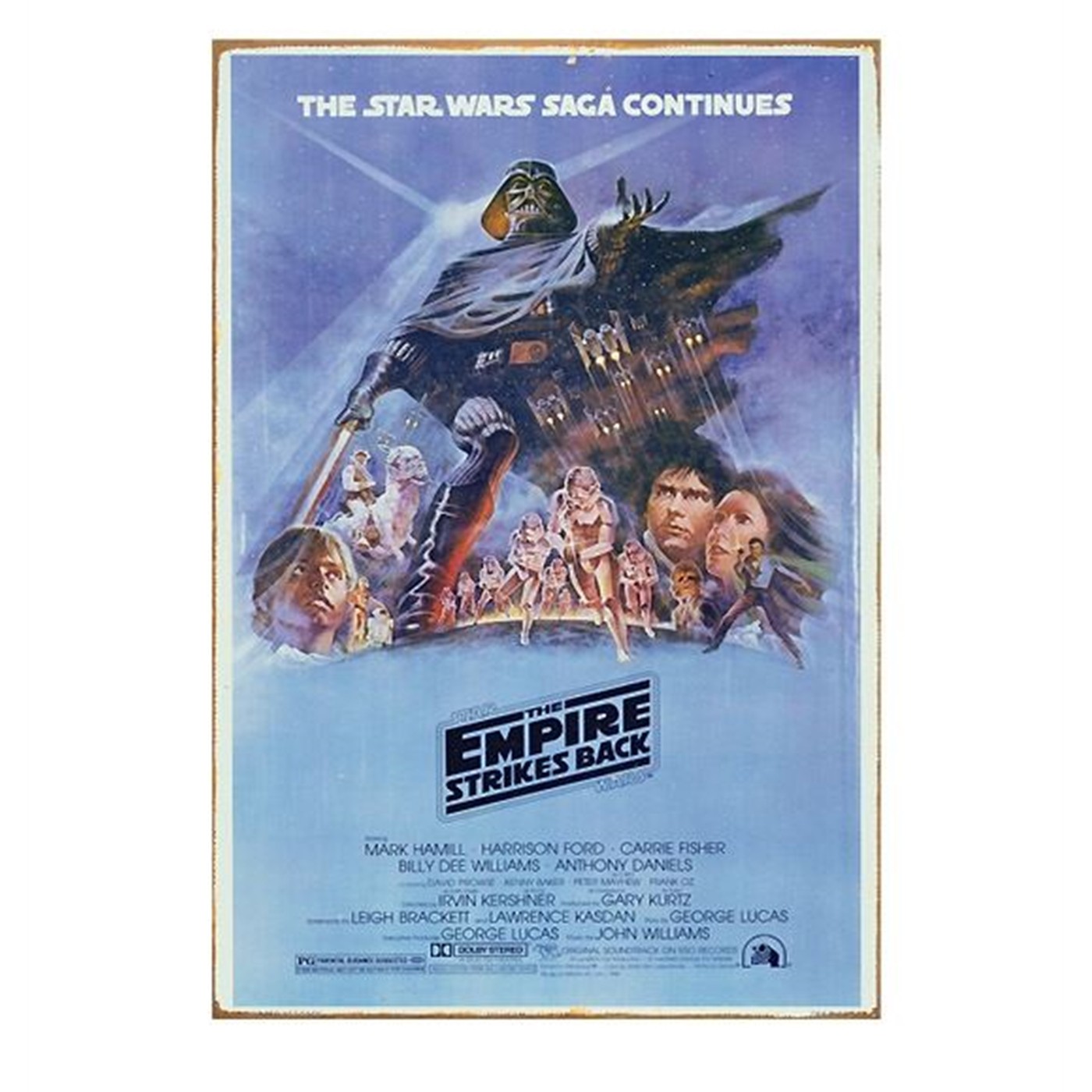 Plenaire sessie hond Bedrog Star Wars Empire Strikes Back Tin Poster Sign