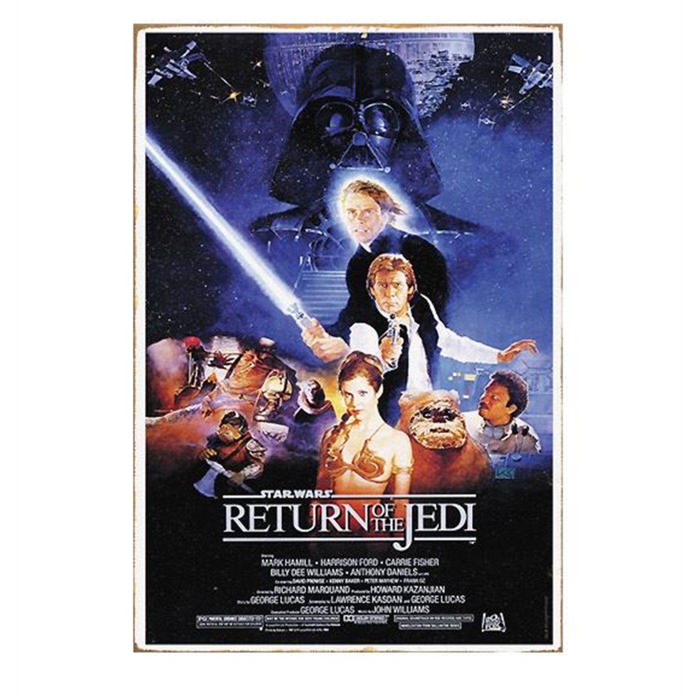 sextant lobby bewijs Star Wars Return of the Jedi Tin Poster Sign