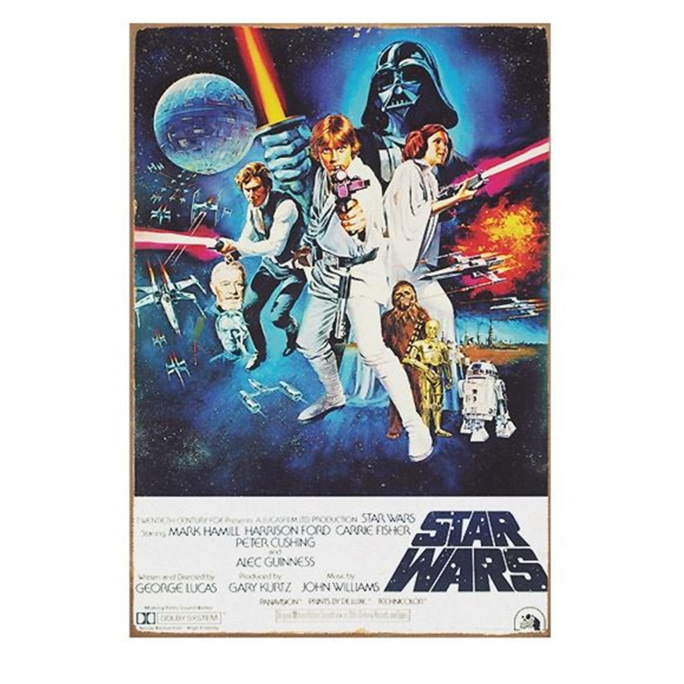 Star Wars a New Hope Tin Poster Sign
