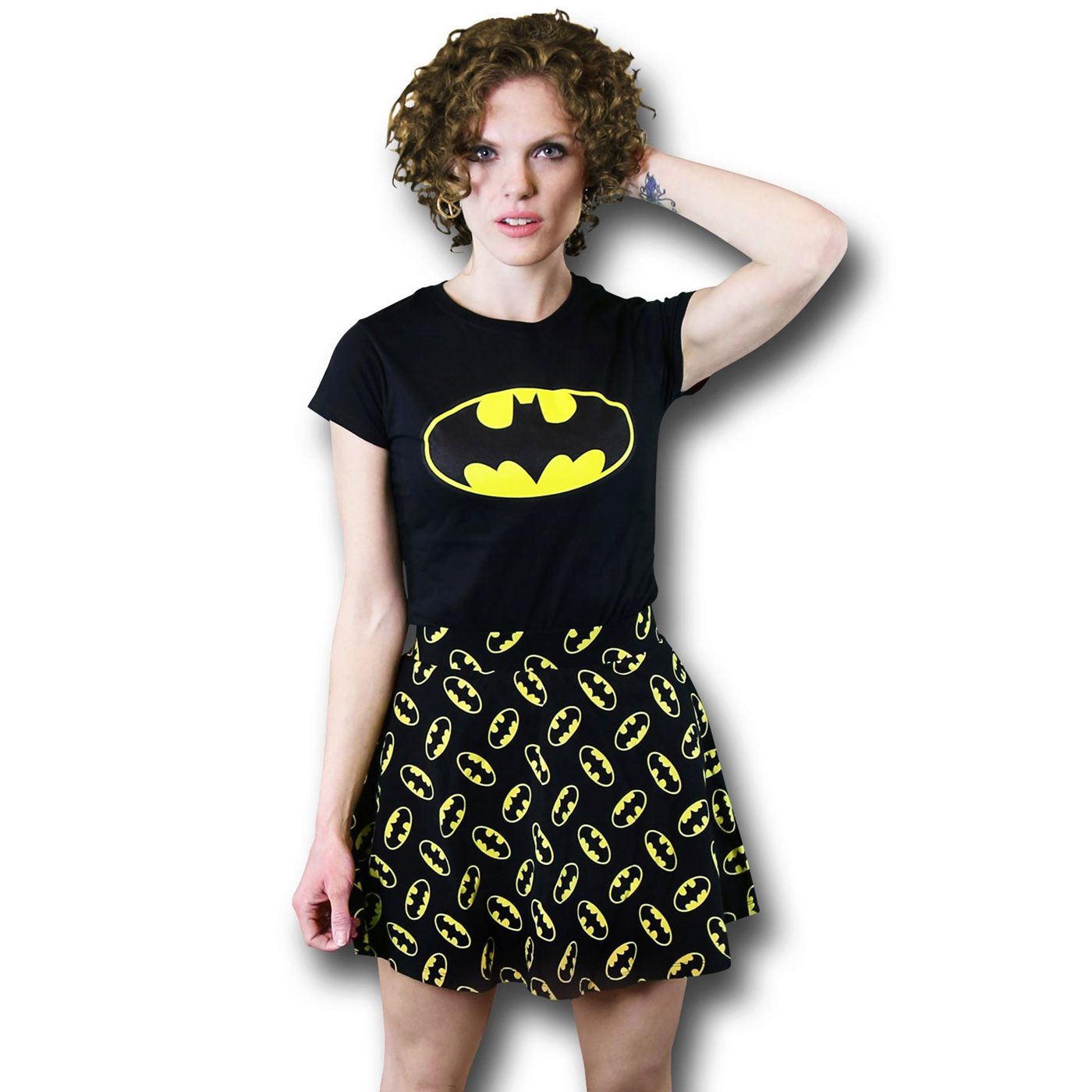 Batman All-Over Print Symbols Women's Skirt