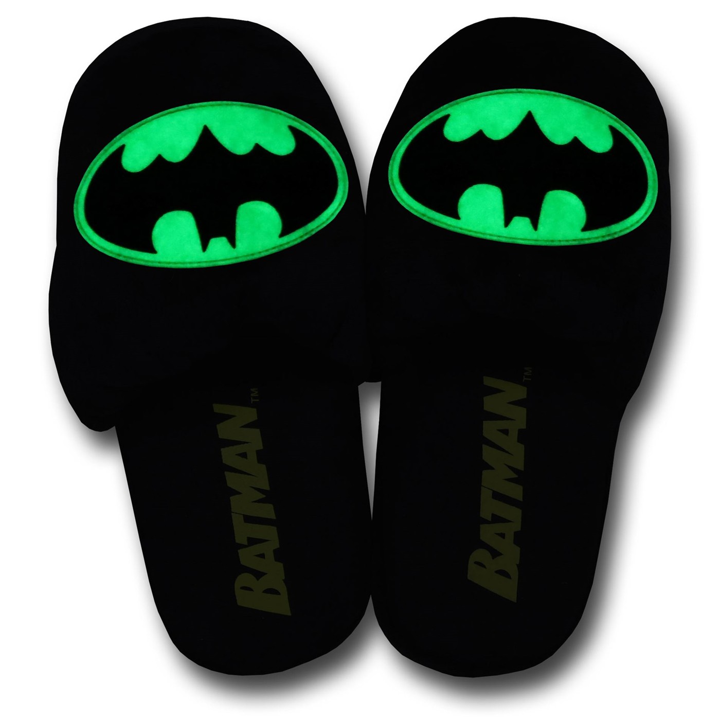 Batman Glow In The Dark Symbol Slippers