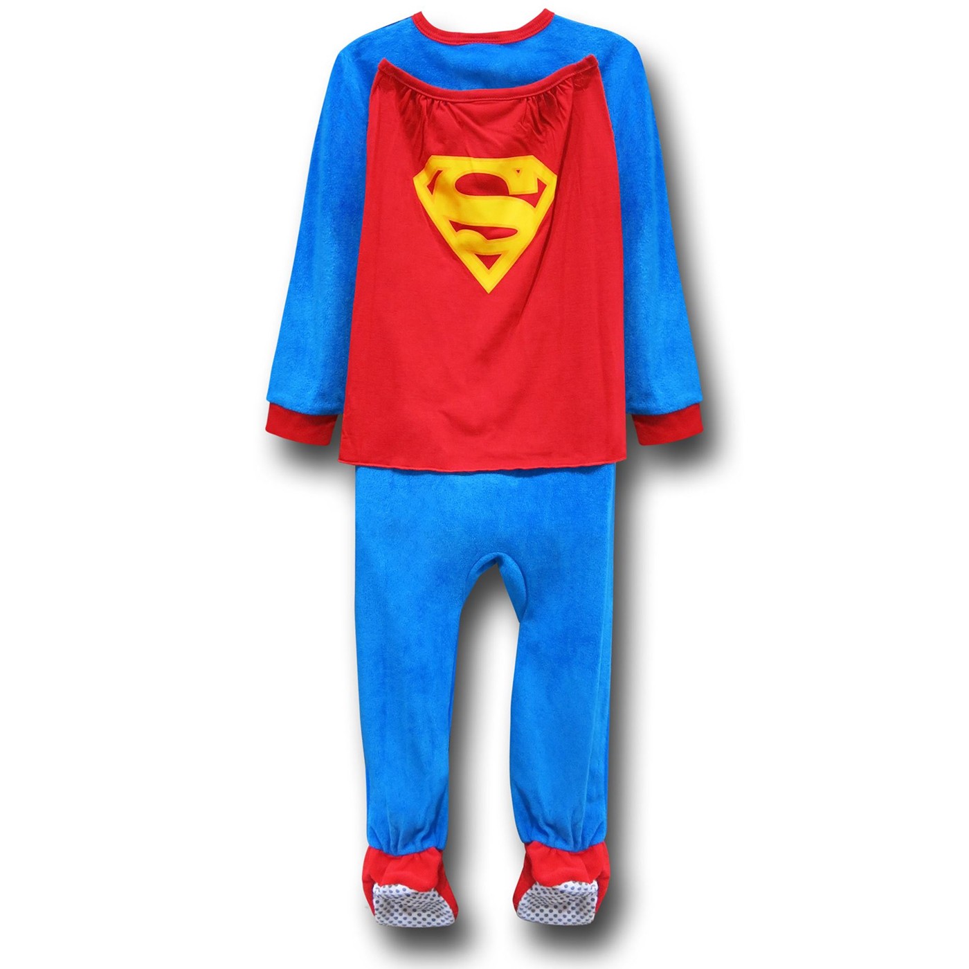 Superman Caped Fleece Kids Costume Pajamas
