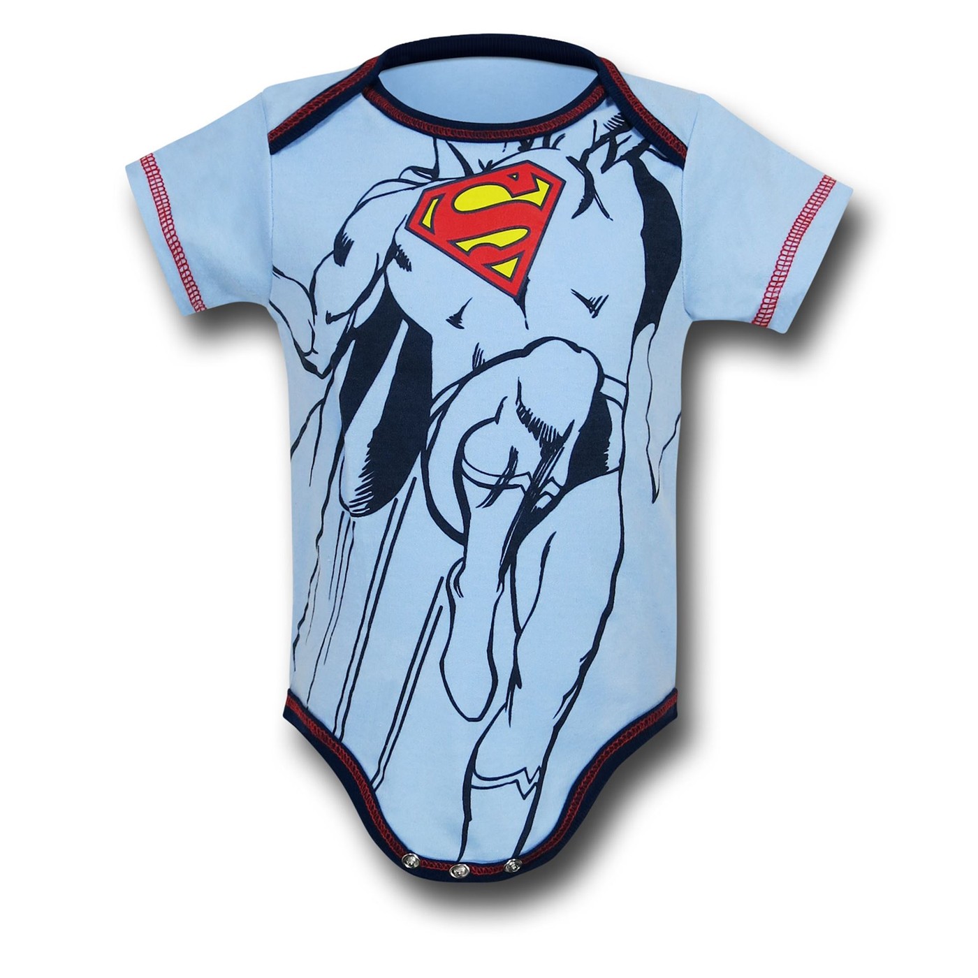 Superman Head Infant Snapsuit 2 Pack