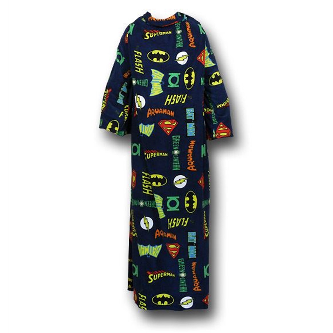Justice League Fleece Snuggy Sleeved Blanket