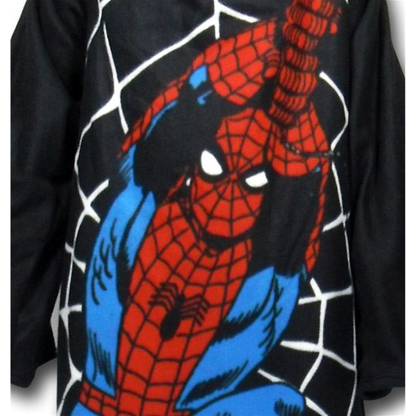 Spiderman Adult Black Snuggie Sleeved Blanket