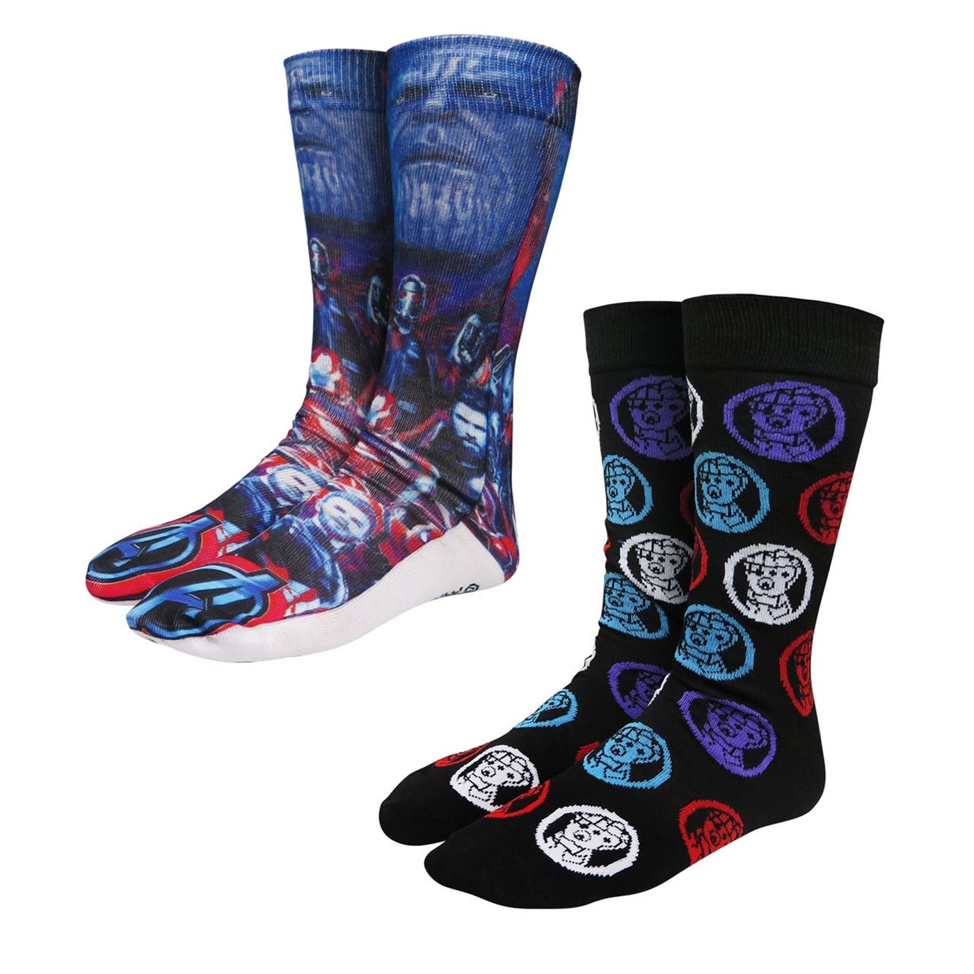 Avengers Infinity War Photoreal Sock 2-Pack