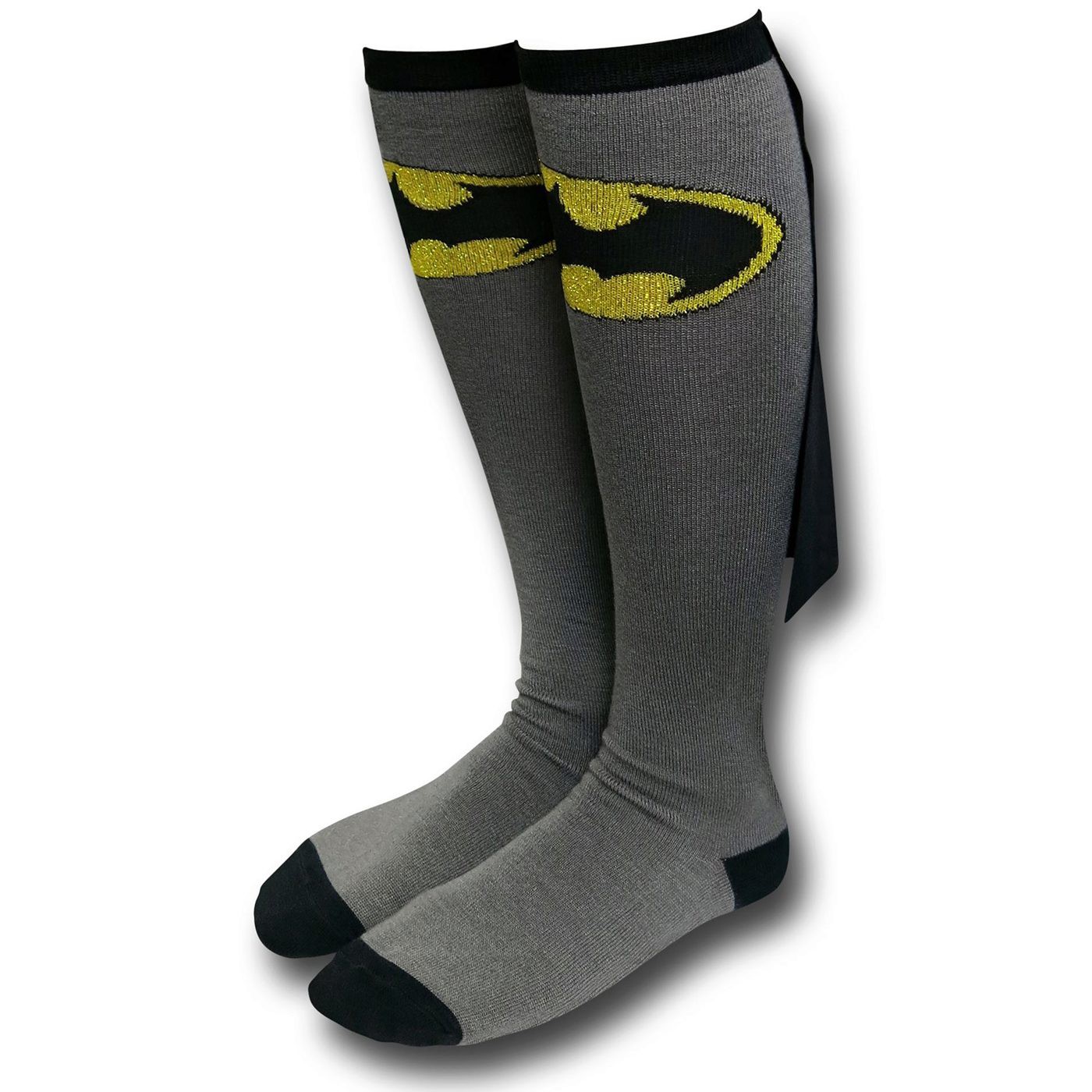 Batman Caped Women's Grey Knee-Highs Socks