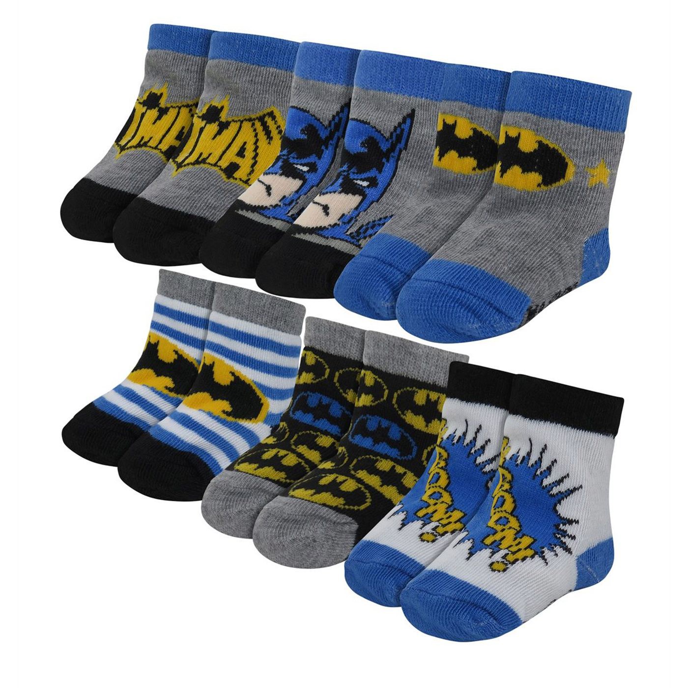 Batman Classic Infant Socks 6-Pack