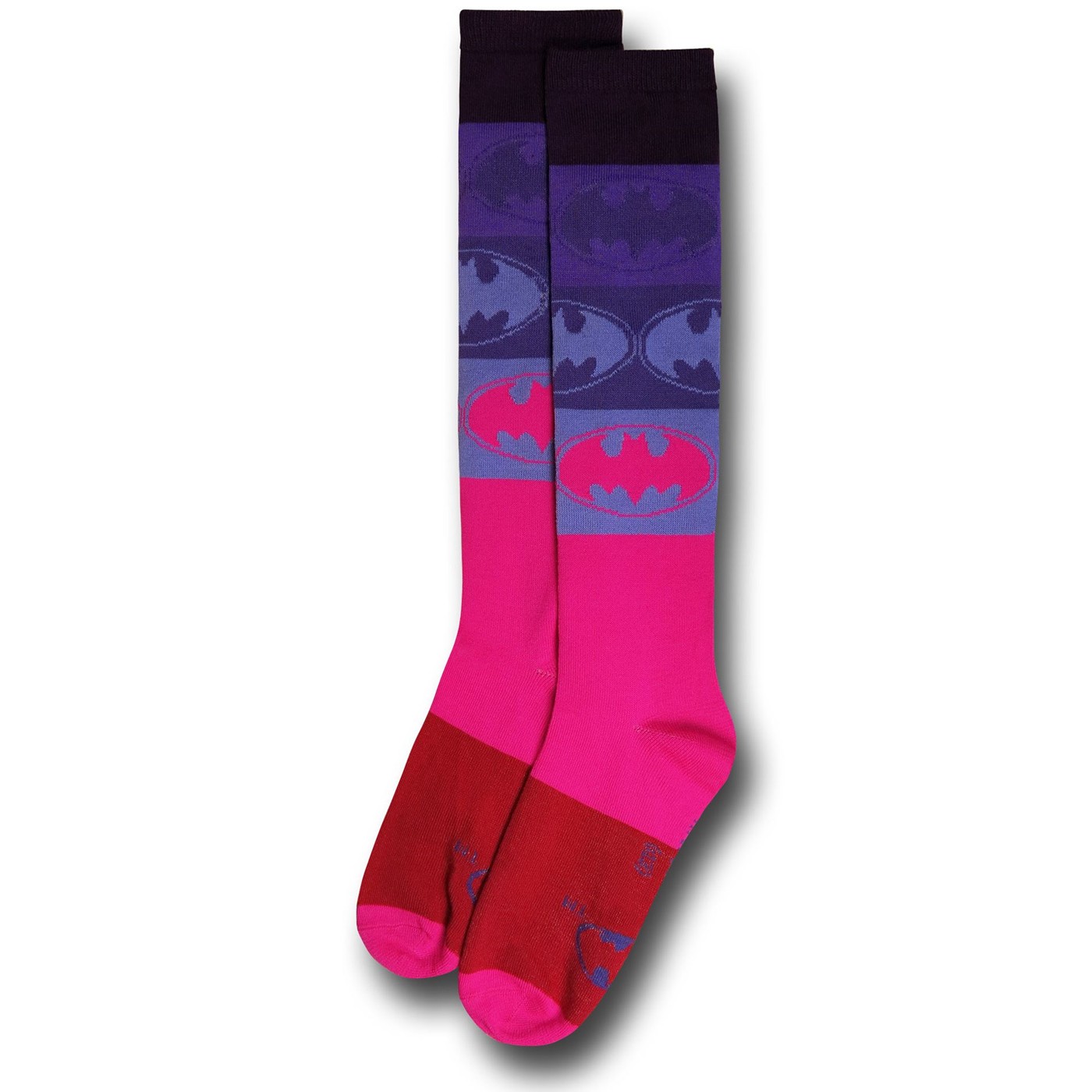 Batman Pink And Purple Women's Knee-High Socks
