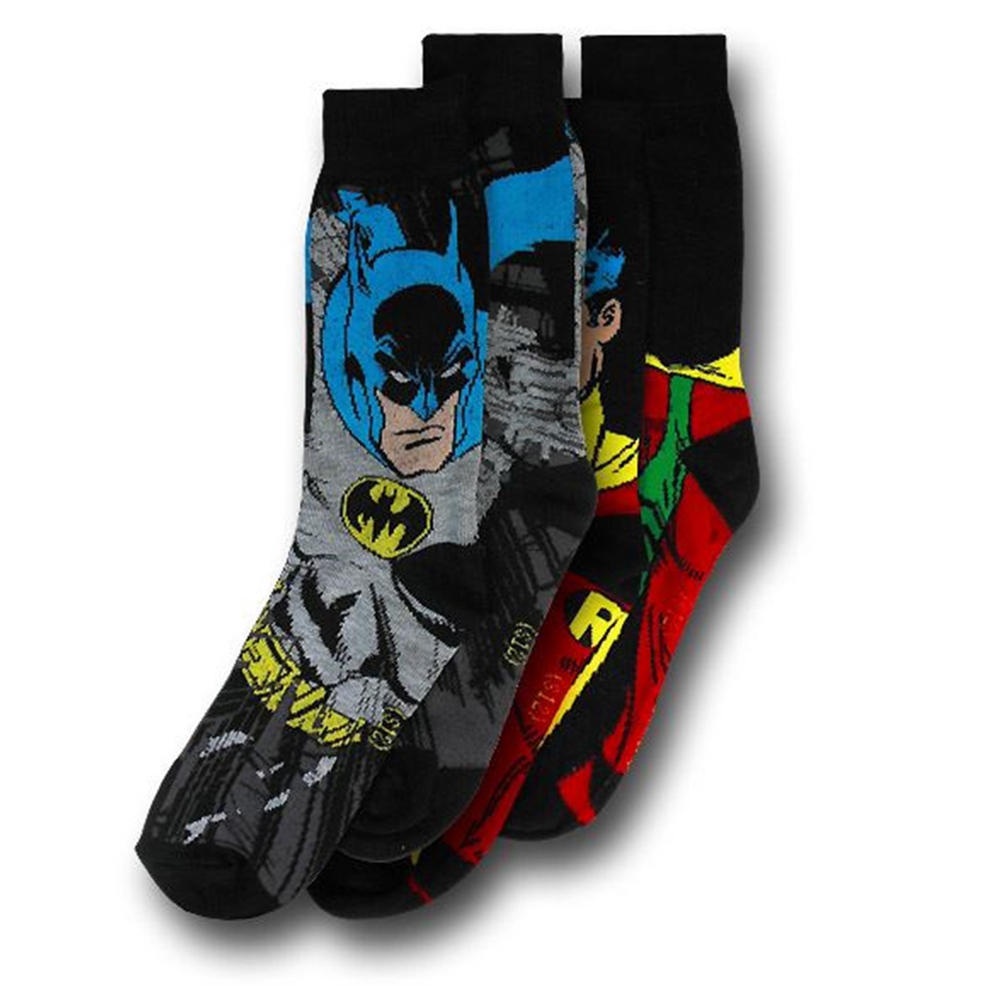Batman and Robin Socks 2-Pack