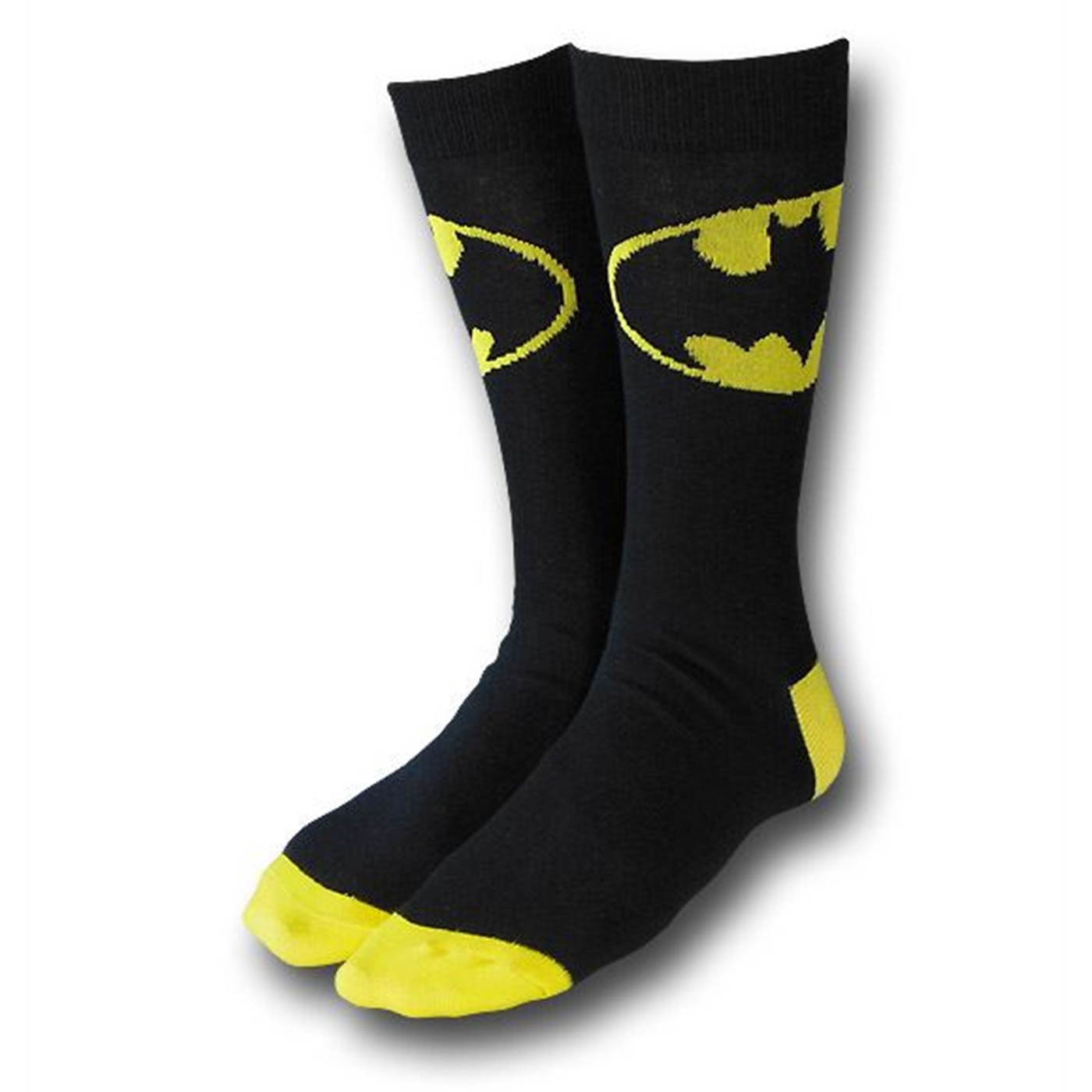 Batman and Superman Symbol Crew Sock 2-Pack