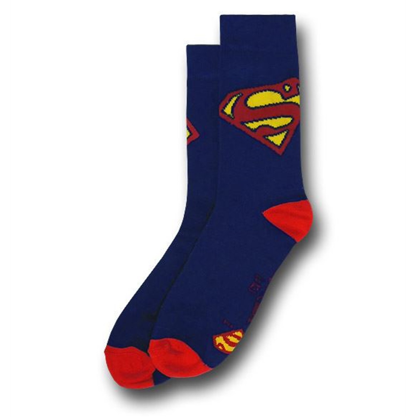 Batman and Superman Symbol Crew Sock 2-Pack