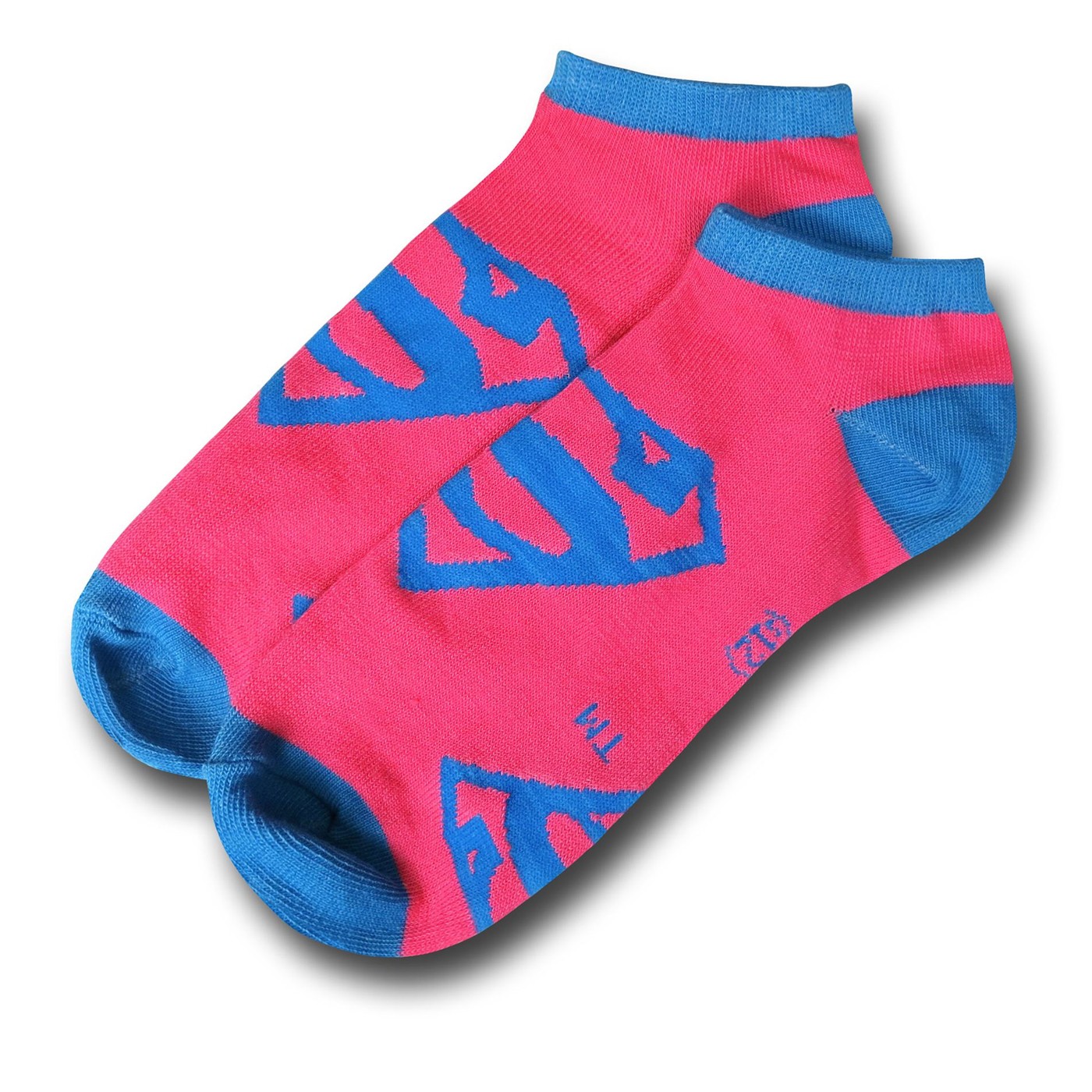 Batman and Superman Pink and Purple Women's Ankle Socks 2-Pack
