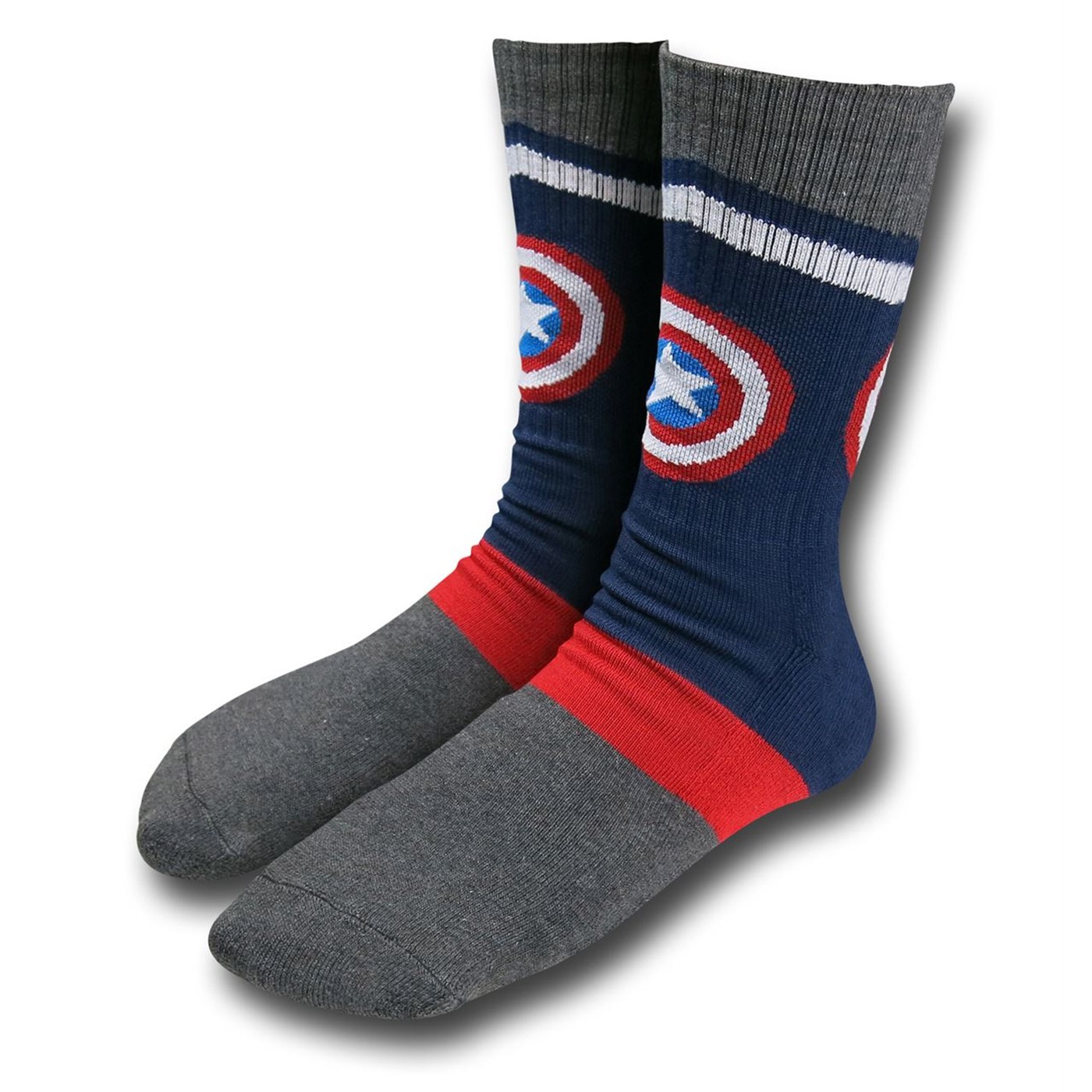 Captain America Blue and Grey Socks 2-Pack